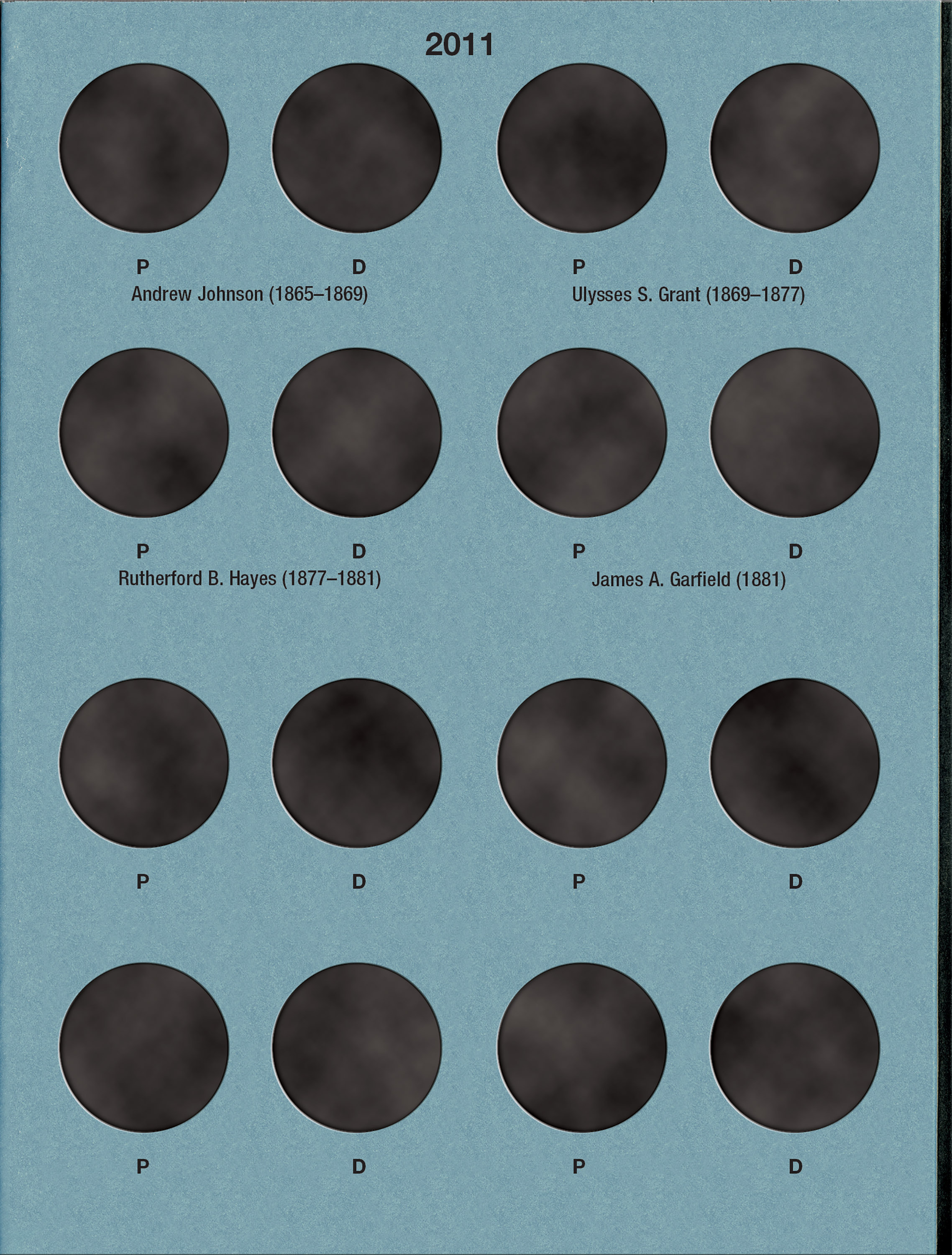 Official Whitman® Coin Folder – Presidential Dollars Collection #1: 2007-2011