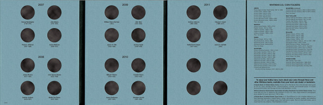 Official Whitman® Coin Folder – Presidential Dollars Collection #1: 2007-2011 (Single Mint)