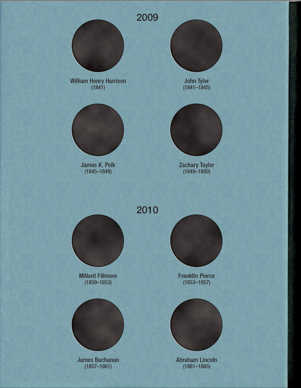 Official Whitman® Coin Folder – Presidential Dollars Collection #1: 2007-2011 (Single Mint)