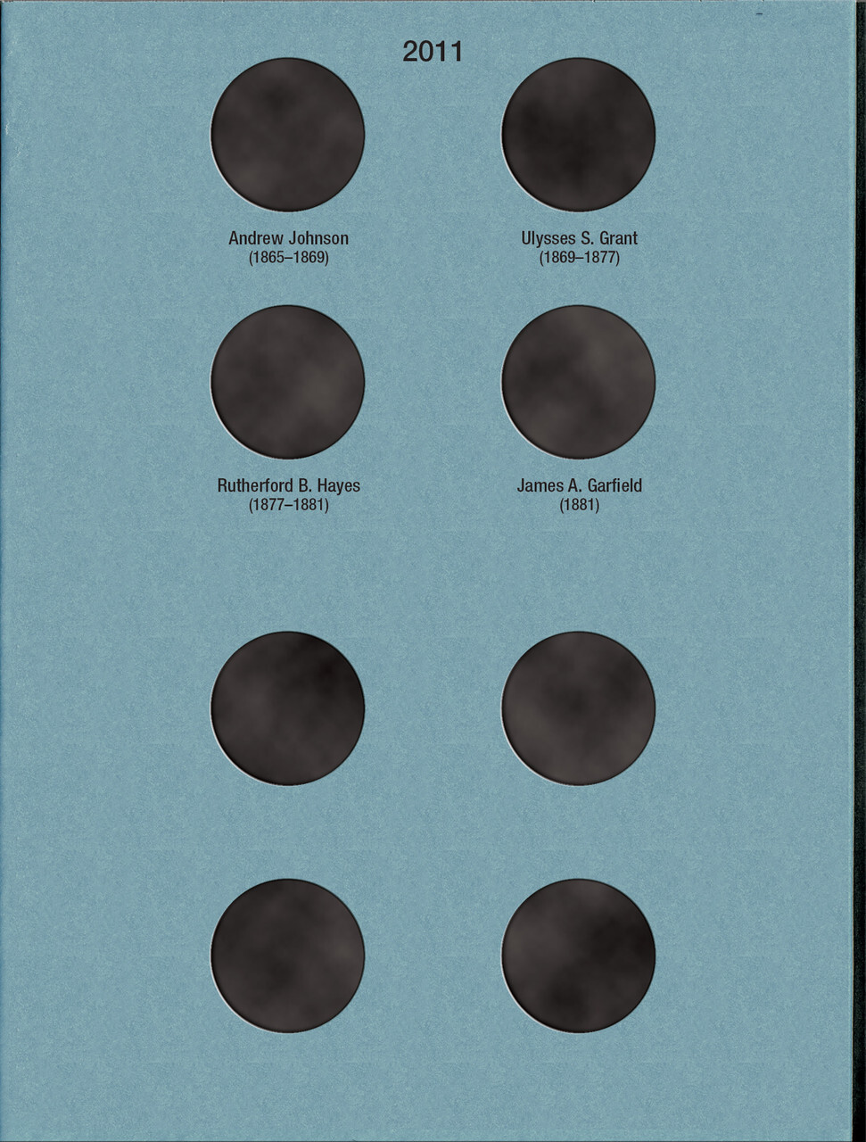 Official Whitman® Coin Folder – Presidential Dollars Collection #1: 2007-2011 (Single Mint)