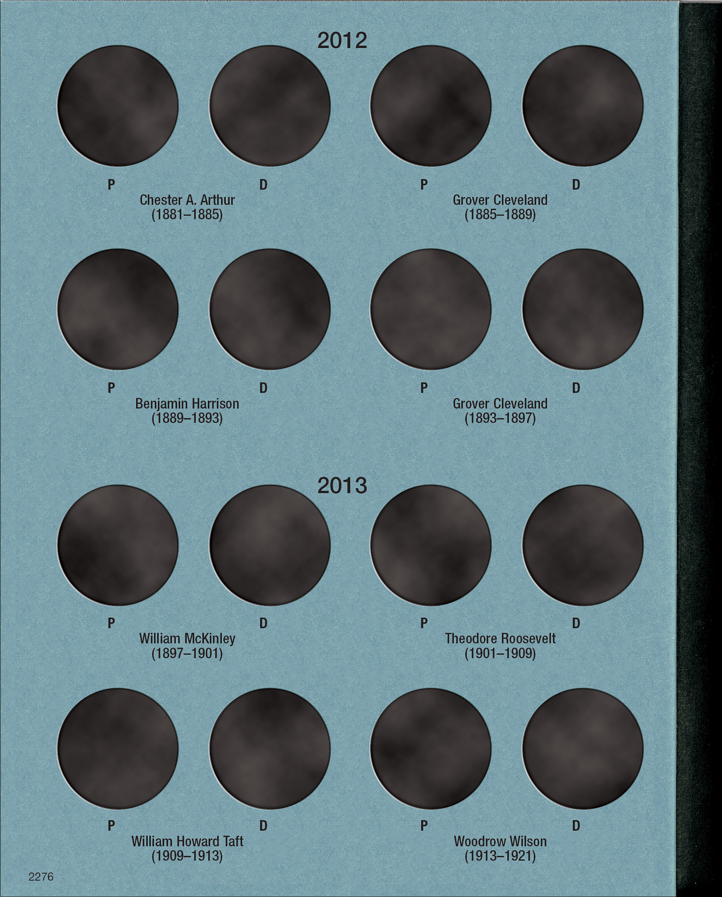 Official Whitman® Coin Folder – Presidential Dollars Collection #2: Starting 2012