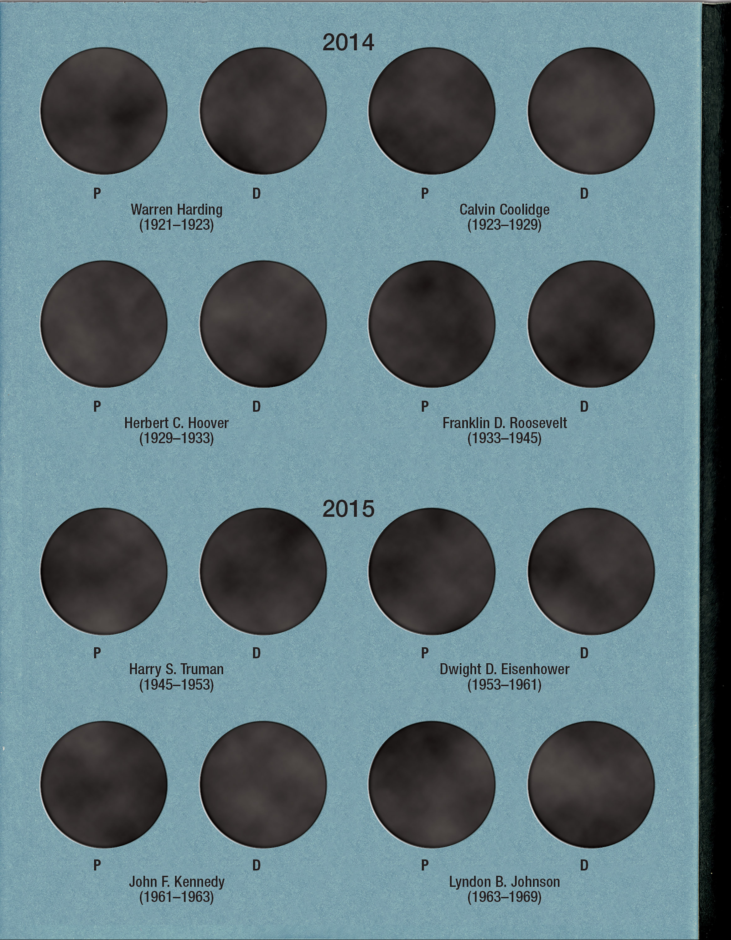 Official Whitman® Coin Folder – Presidential Dollars Collection #2: Starting 2012