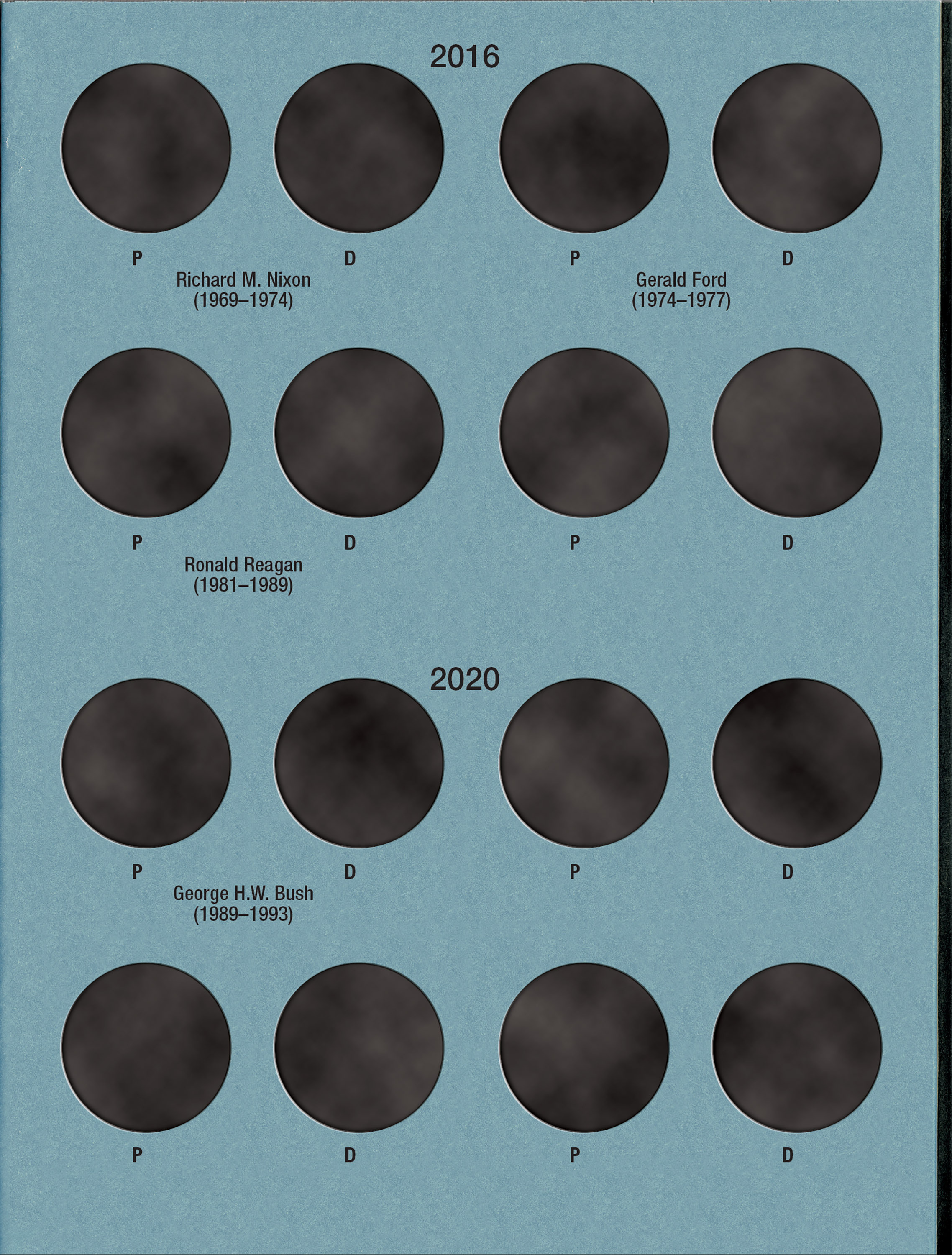 Official Whitman® Coin Folder – Presidential Dollars Collection #2: Starting 2012