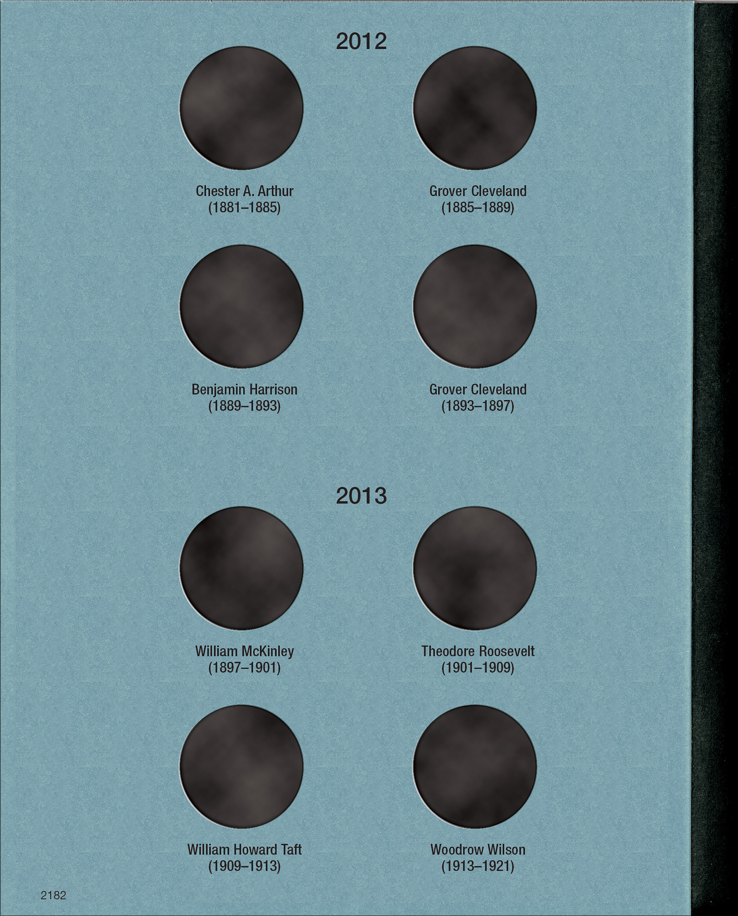 Official Whitman® Coin Folder – Presidential Dollars Collection #2: Starting 2012 (Single Mint)
