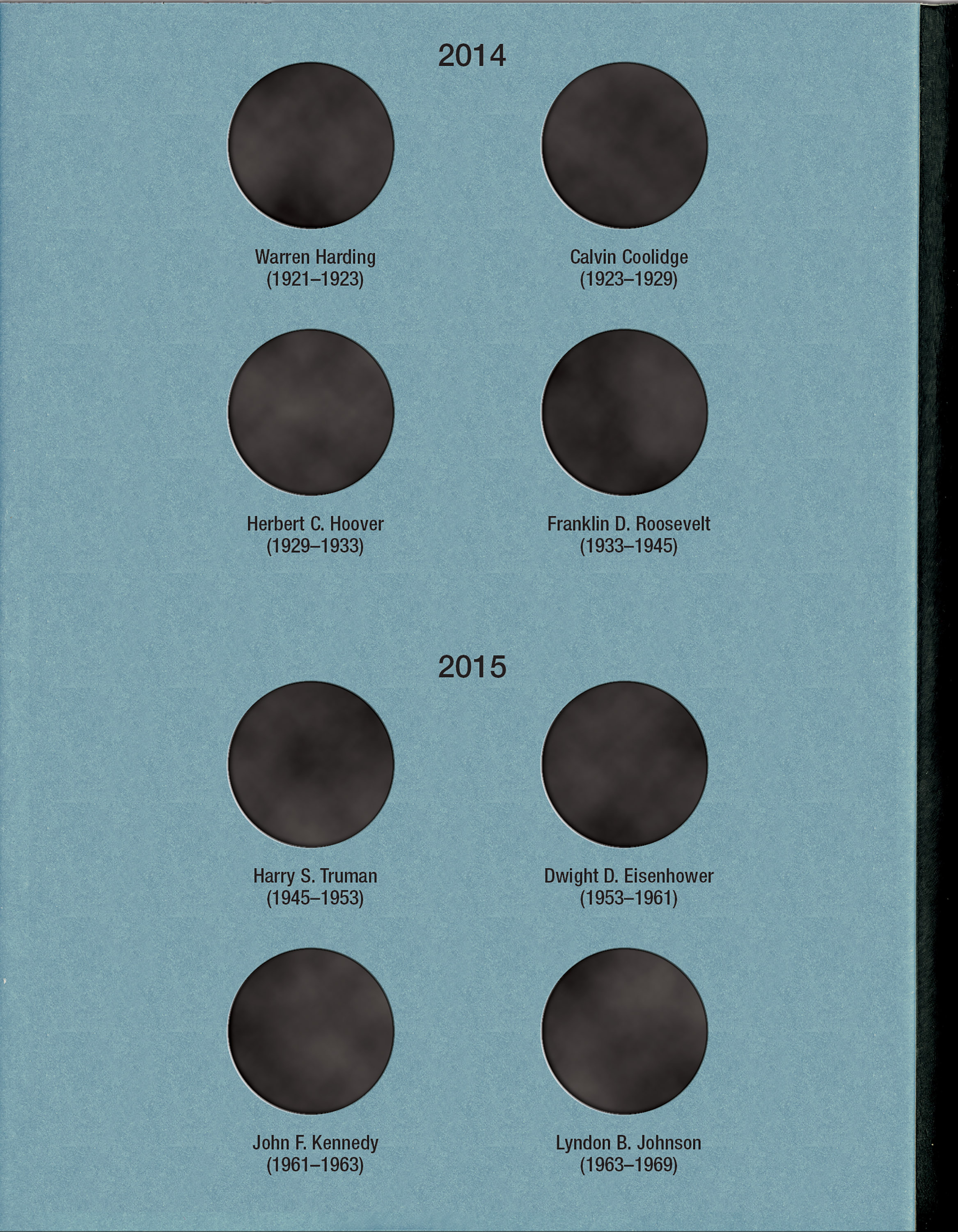 Official Whitman® Coin Folder – Presidential Dollars Collection #2: Starting 2012 (Single Mint)