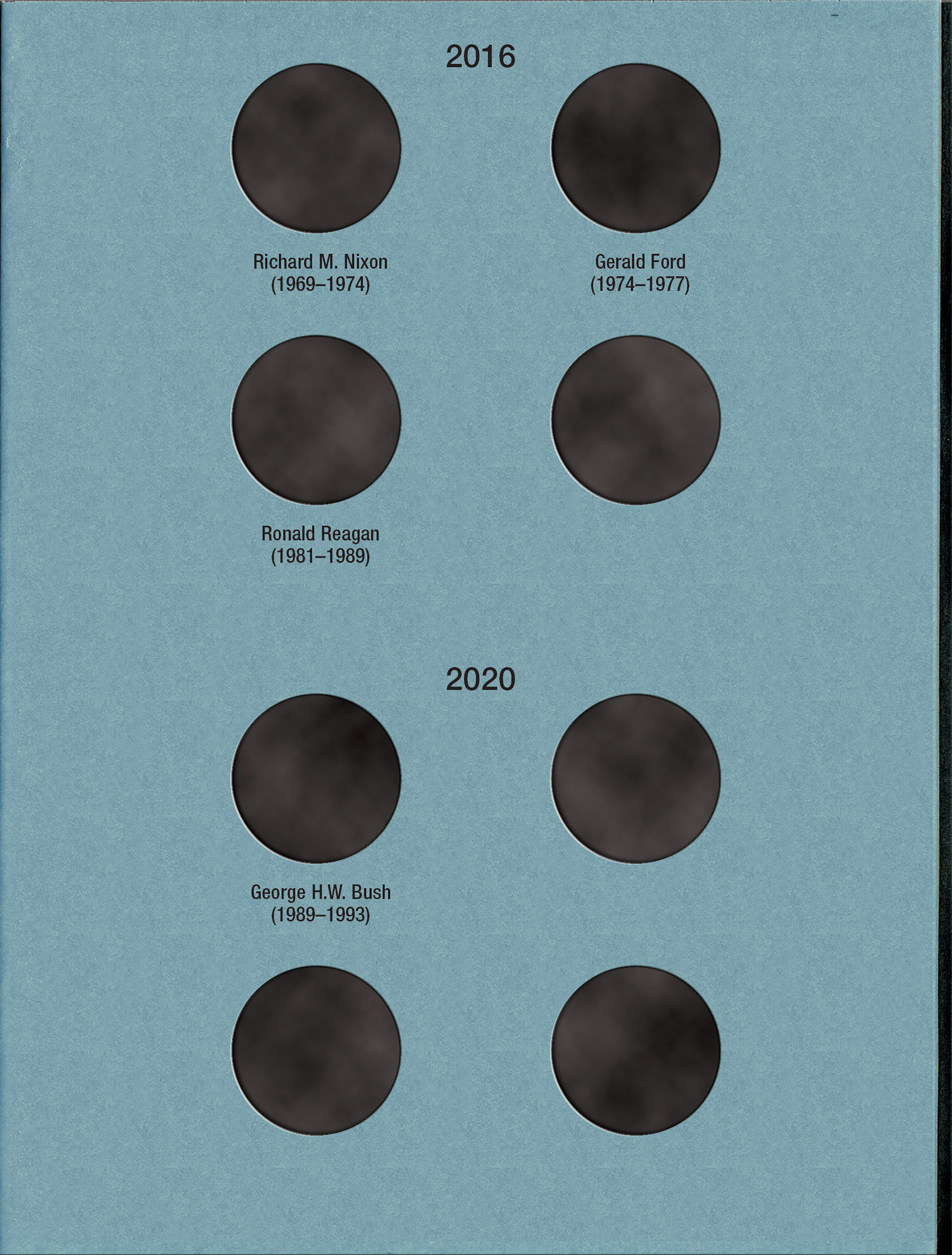 Official Whitman® Coin Folder – Presidential Dollars Collection #2: Starting 2012 (Single Mint)