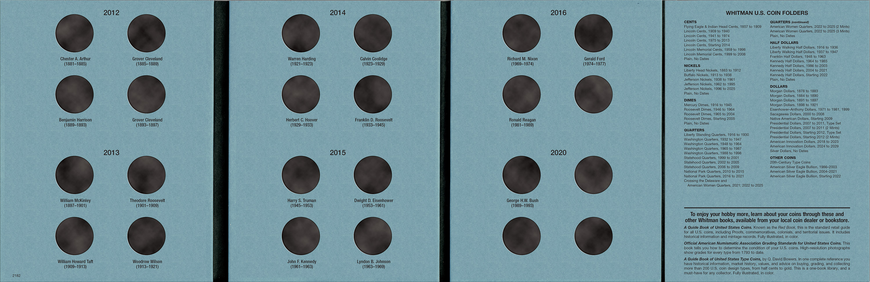 Official Whitman® Coin Folder – Presidential Dollars Collection #2: Starting 2012 (Single Mint)