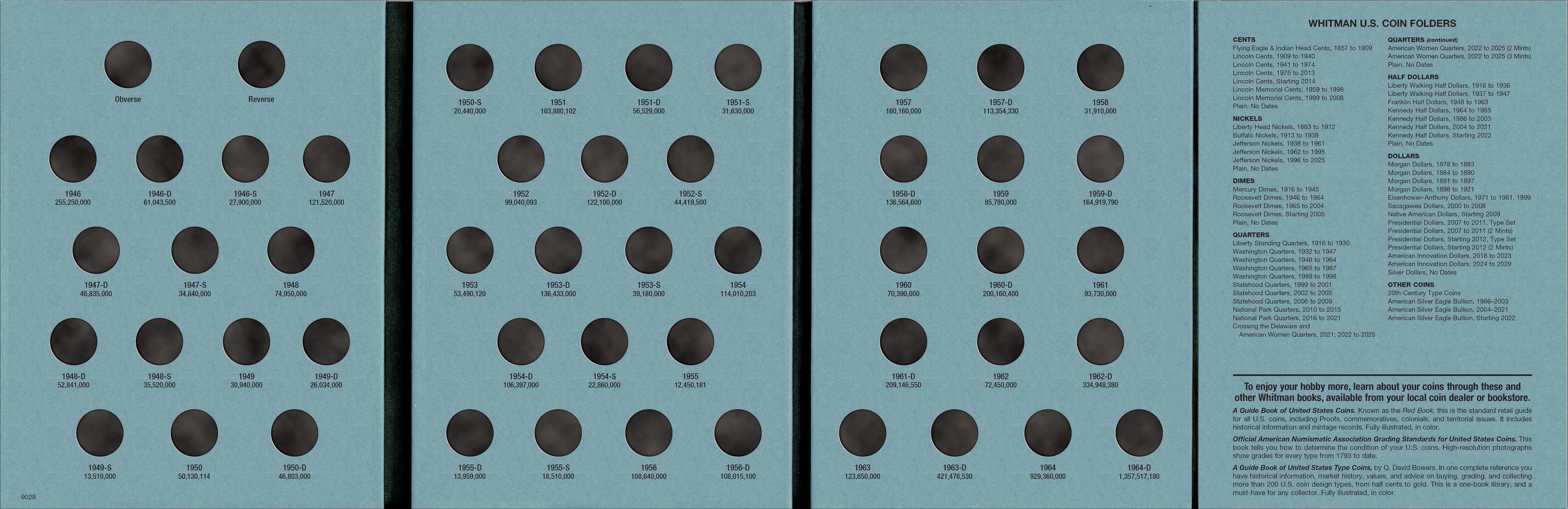 Official Whitman® Coin Folder – Roosevelt Dimes Collection #1: 1946-1964