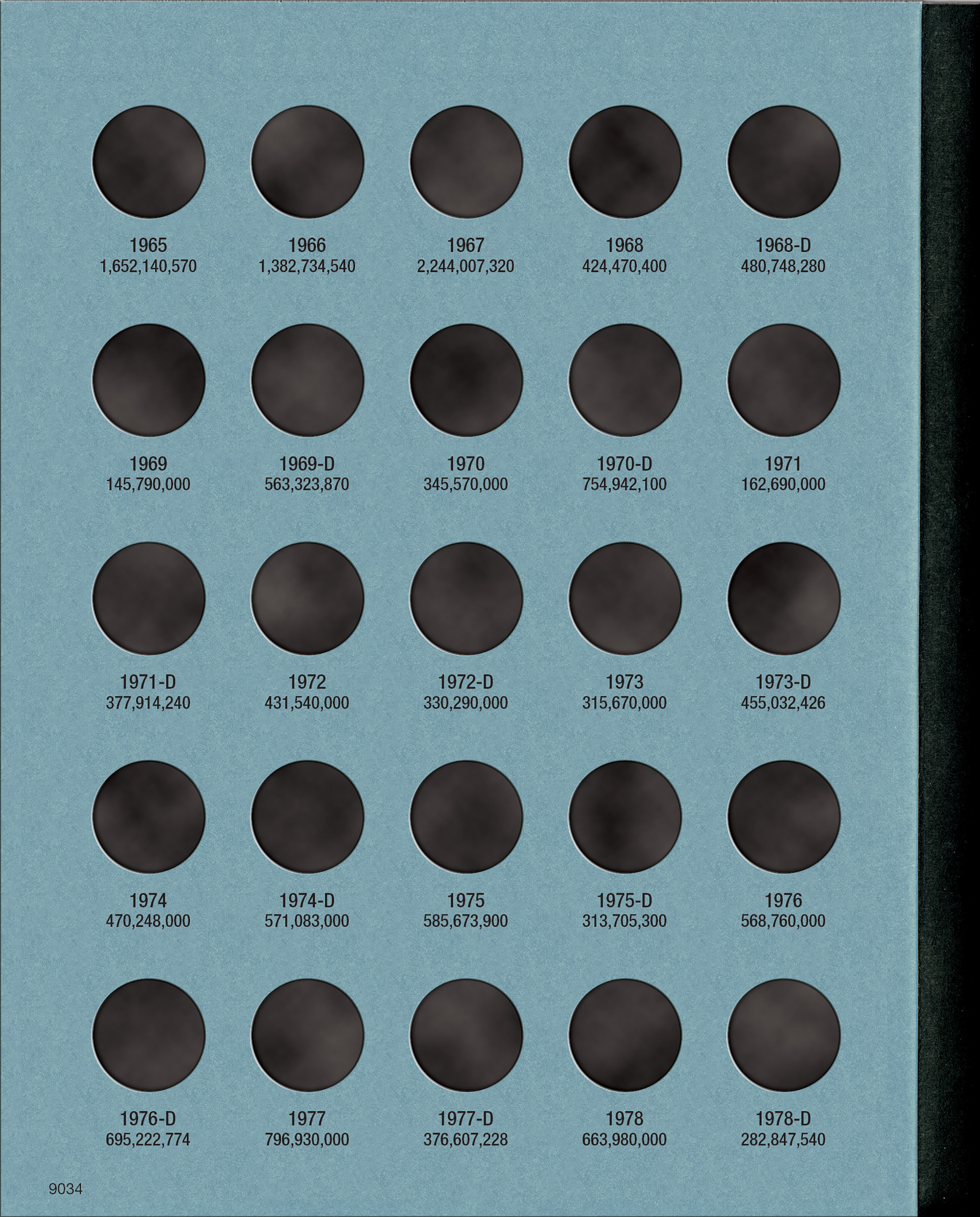 Official Whitman® Coin Folder – Roosevelt Dimes Collection #2: 1965-2004