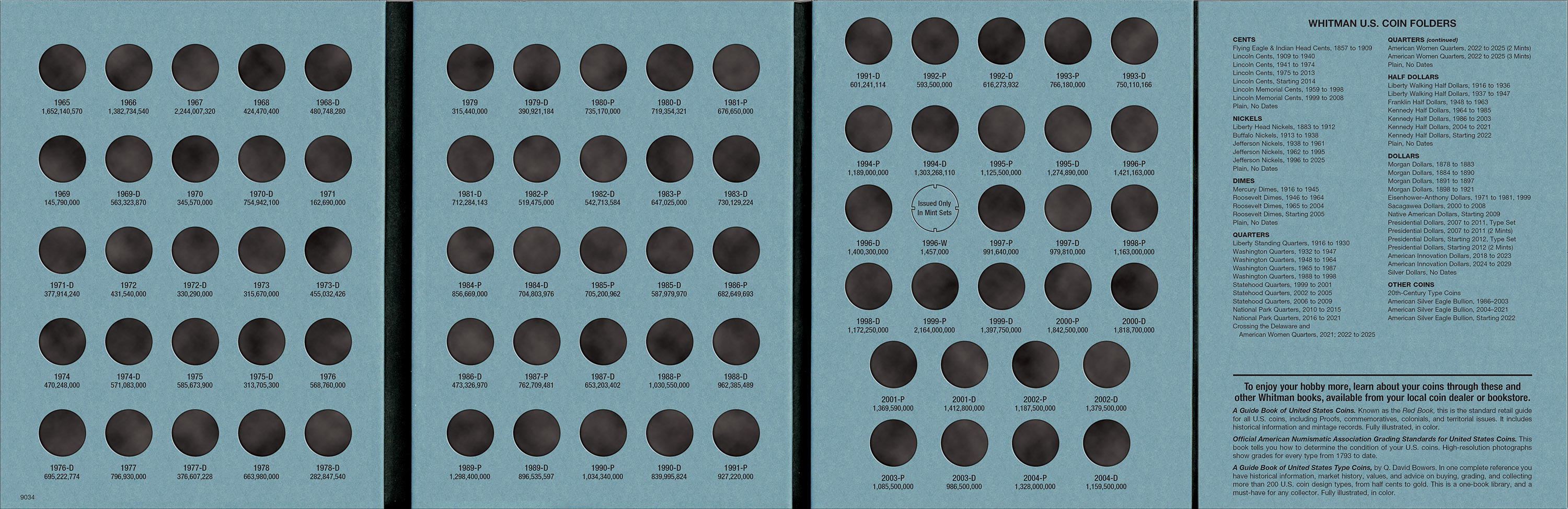 Official Whitman® Coin Folder – Roosevelt Dimes Collection #2: 1965-2004