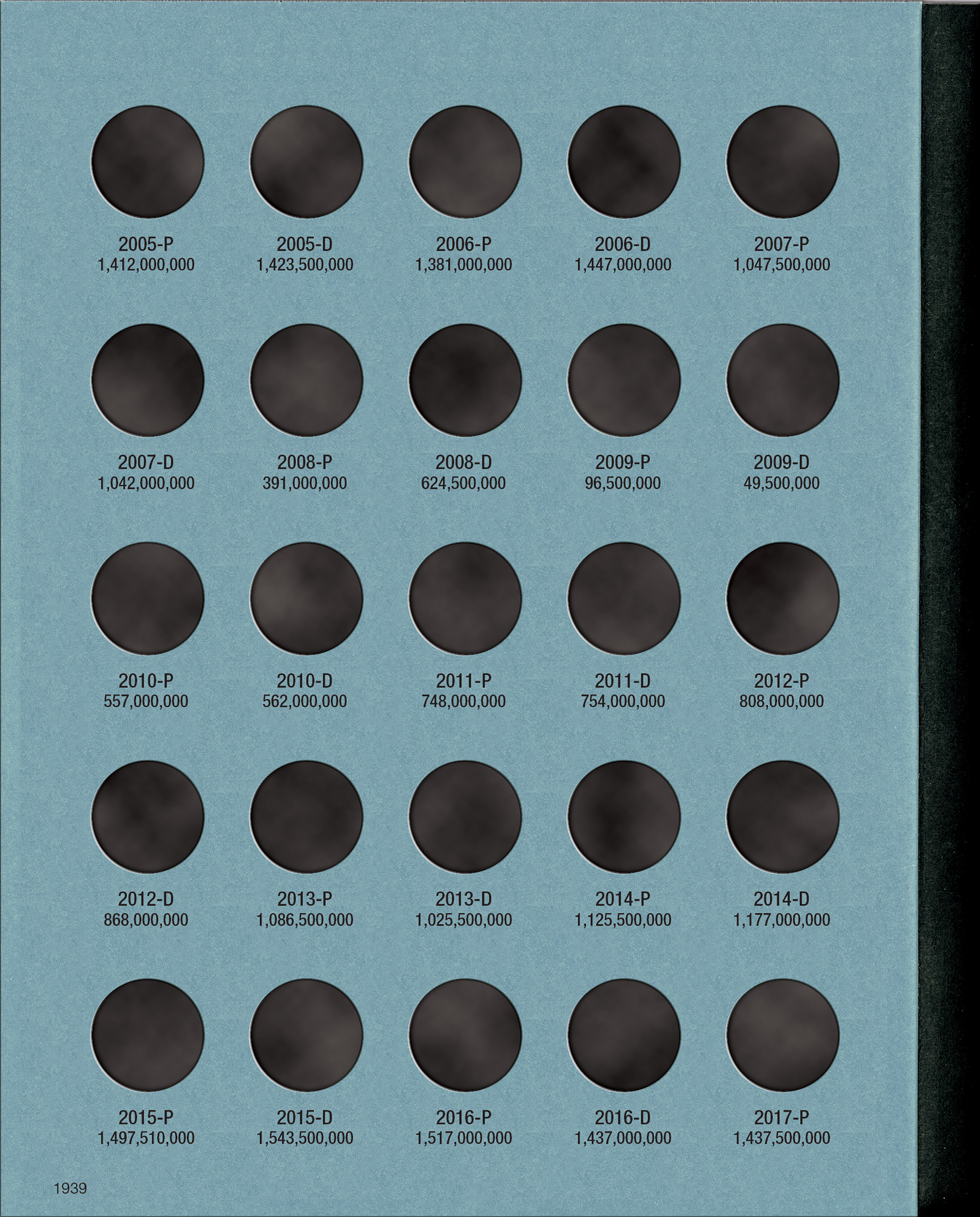 Official Whitman® Coin Folder – Roosevelt Dimes Collection #3: 2005-2025