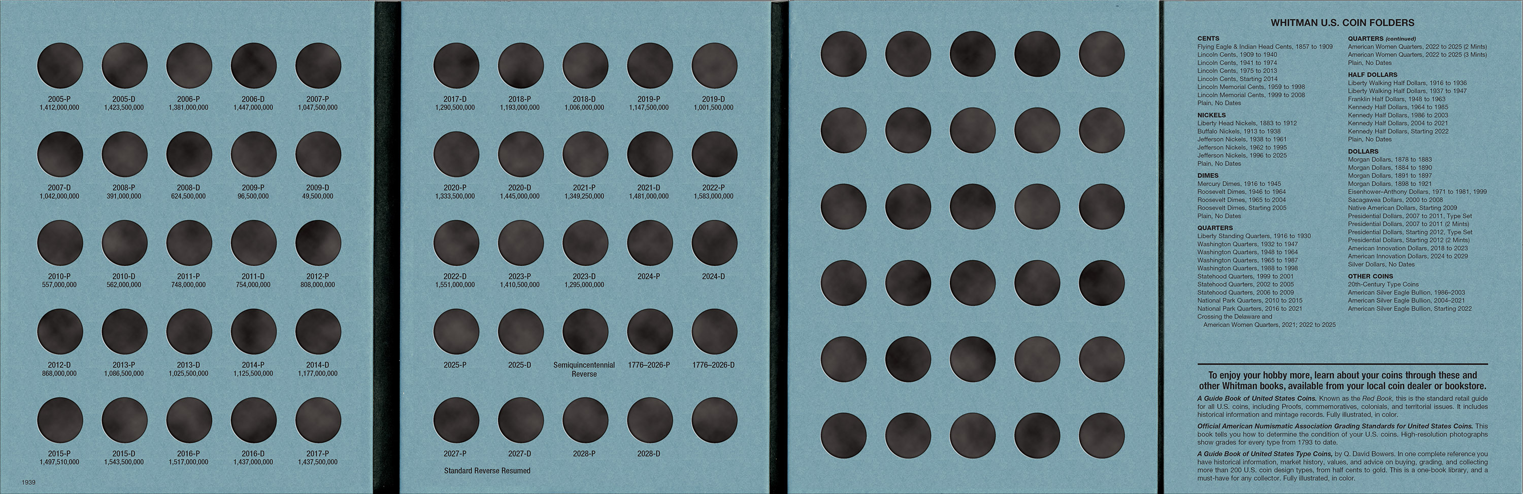 Official Whitman® Coin Folder – Roosevelt Dimes Collection #3: 2005-2025