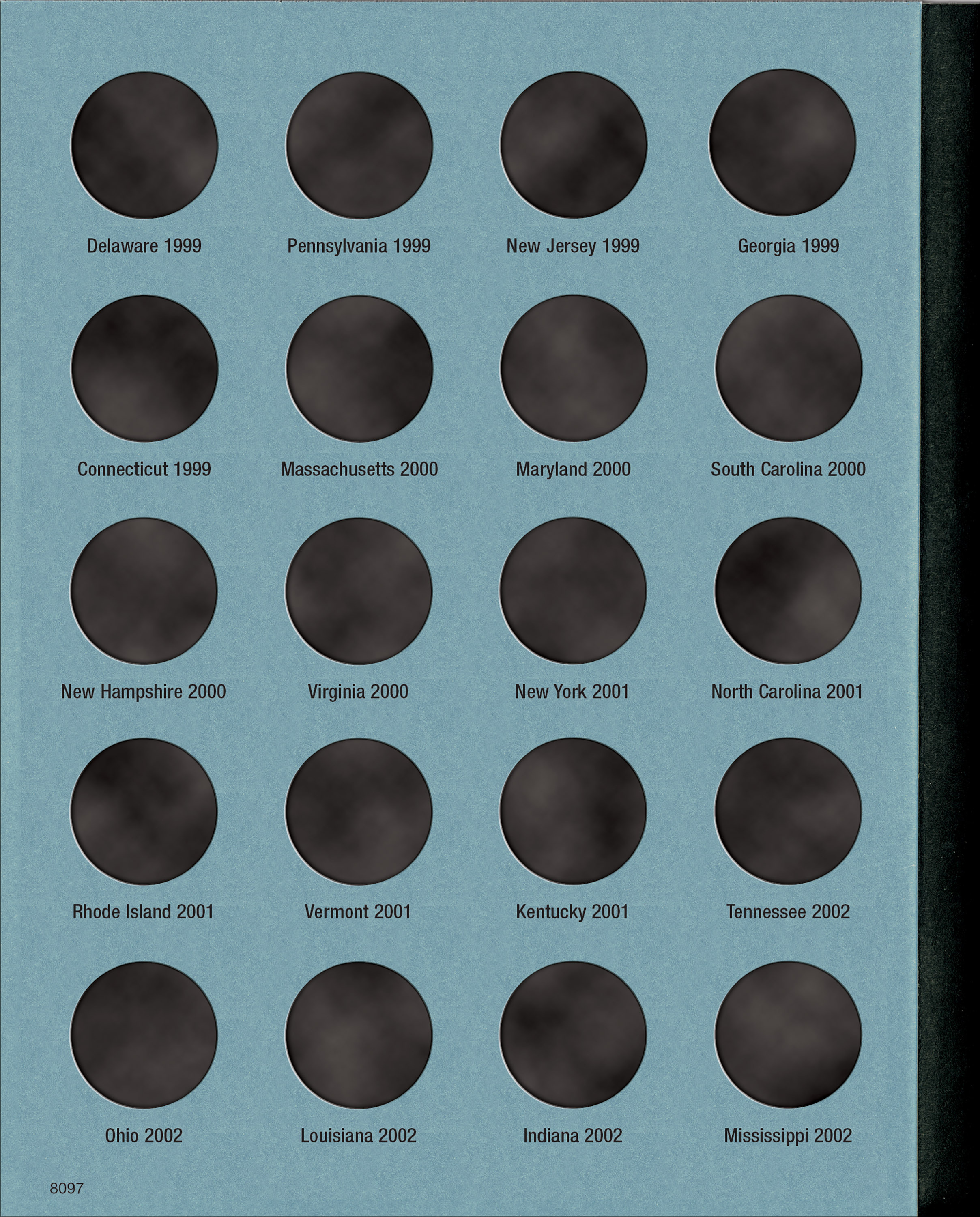 Official Whitman® Coin Folder – Statehood Quarters: 1999-2009 (Single Mint)