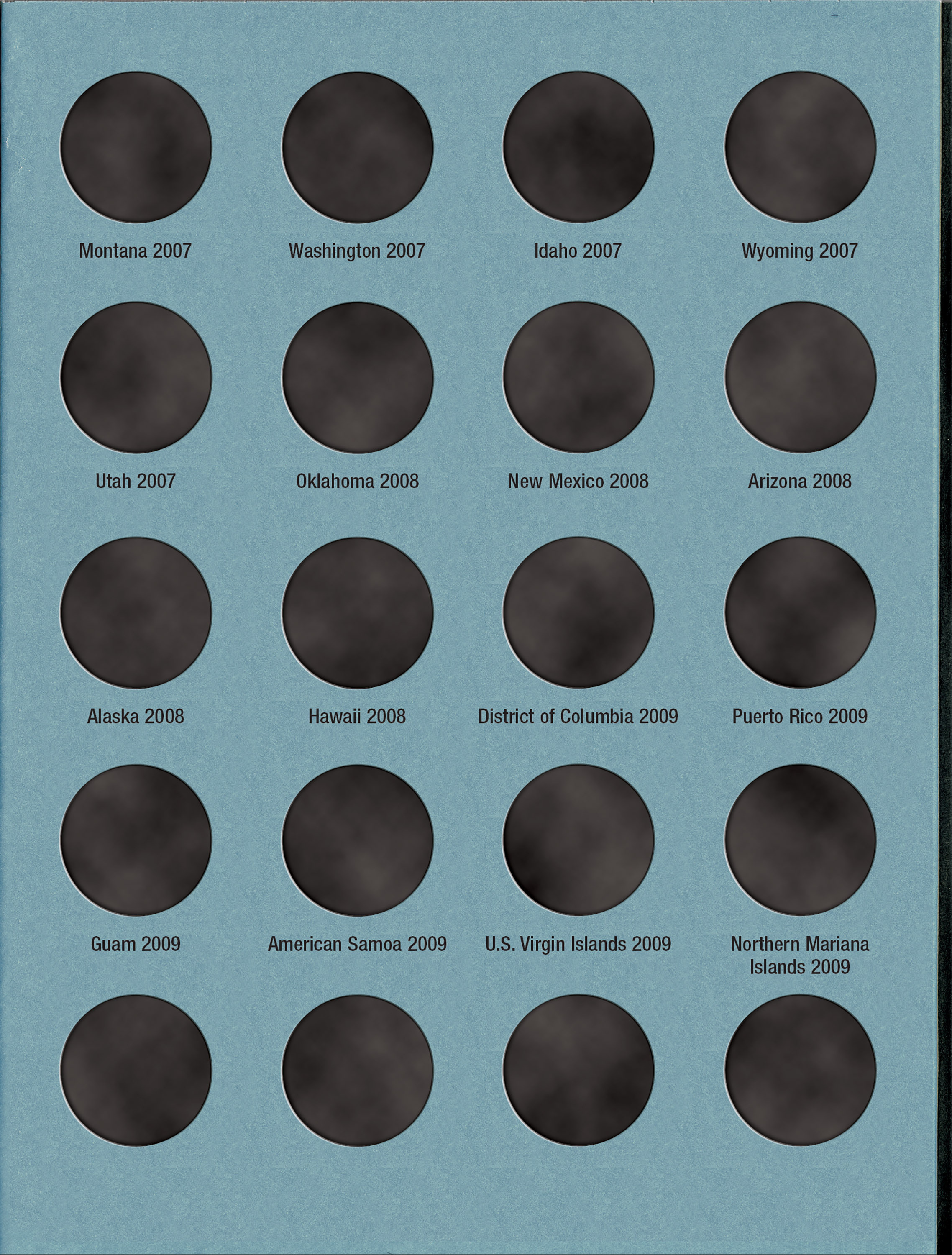 Official Whitman® Coin Folder – Statehood Quarters: 1999-2009 (Single Mint)