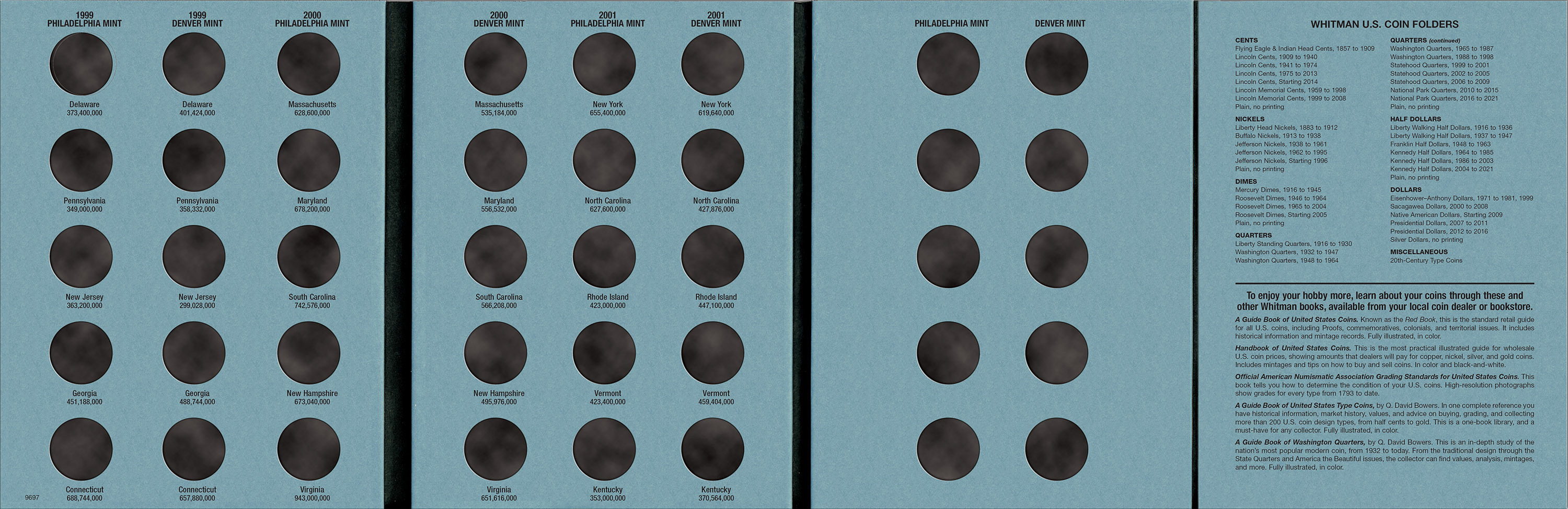 Official Whitman® Coin Folder – Statehood Quarters Collection #1: 1999-2001