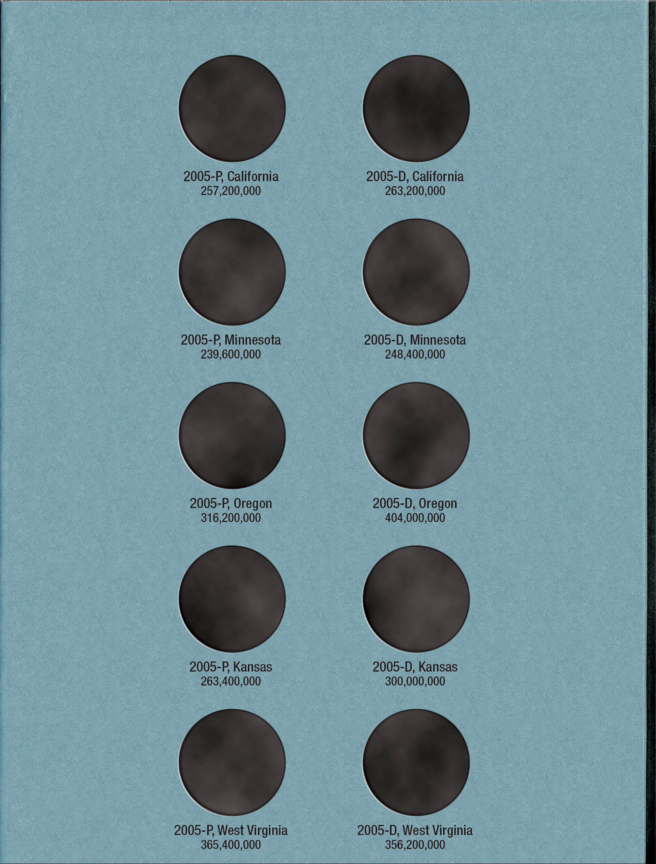 Official Whitman® Coin Folder – Statehood Quarters Collection #2: 2002-2005