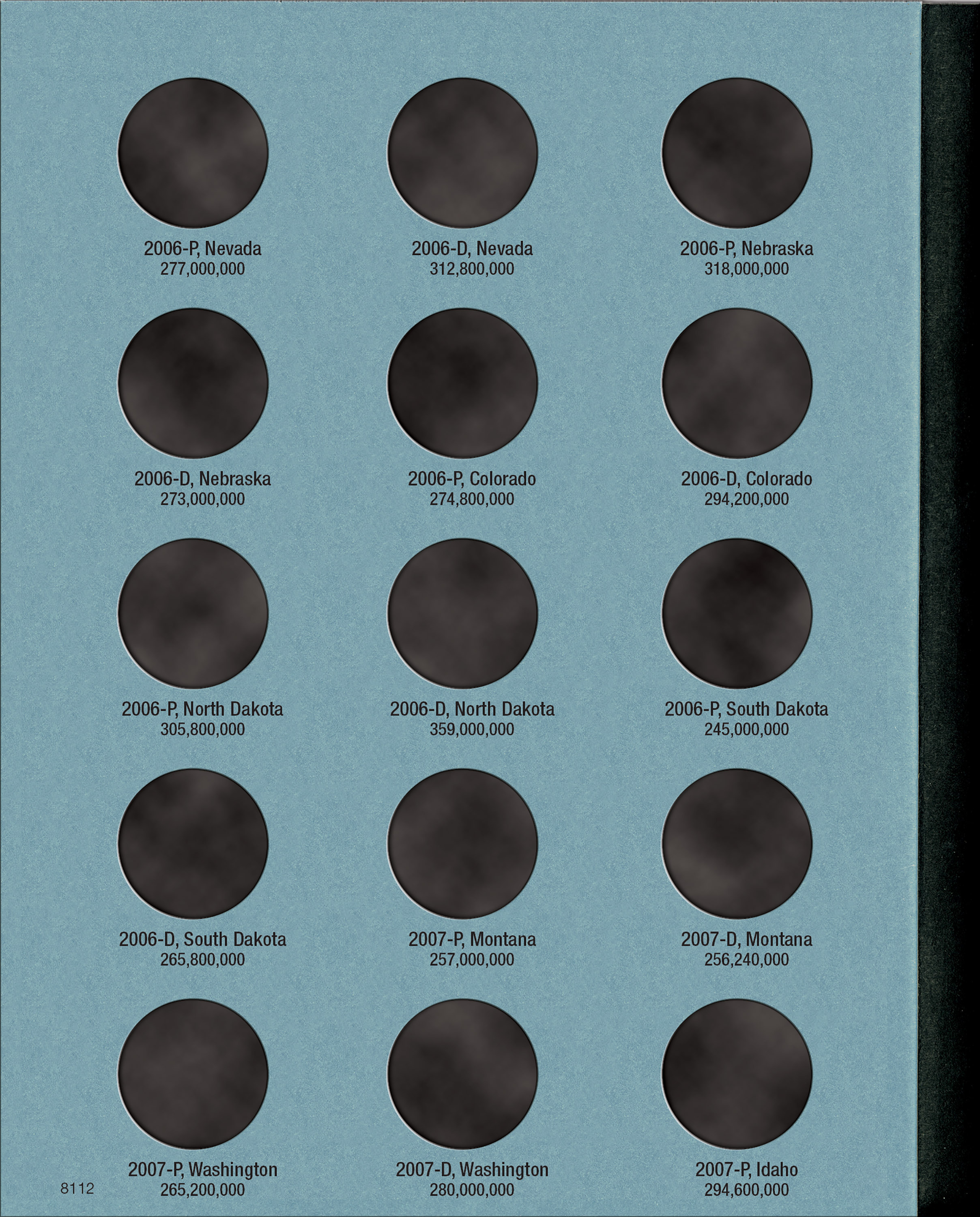 Official Whitman® Coin Folder – Statehood Quarters Collection #3: 2006-2009