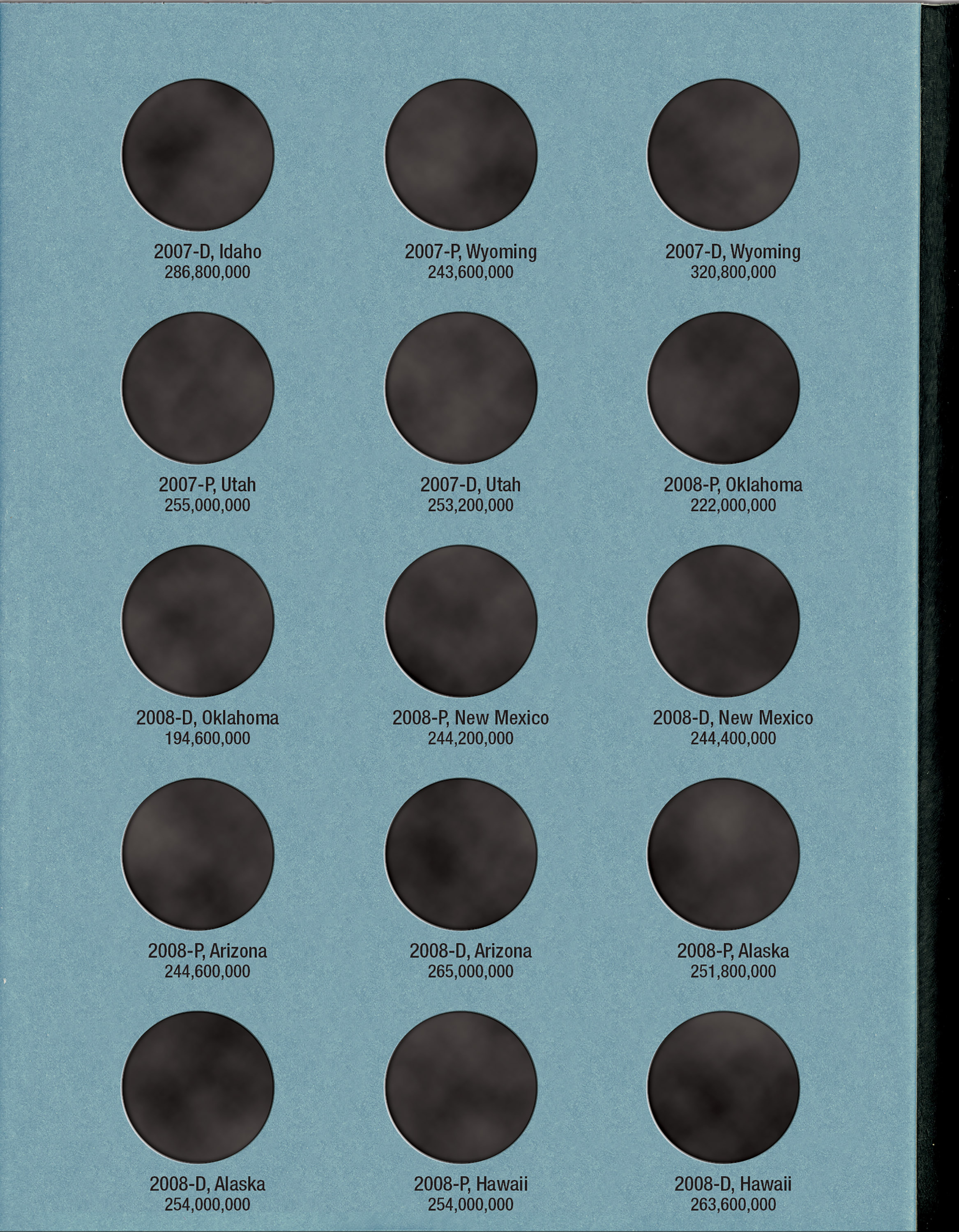 Official Whitman® Coin Folder – Statehood Quarters Collection #3: 2006-2009