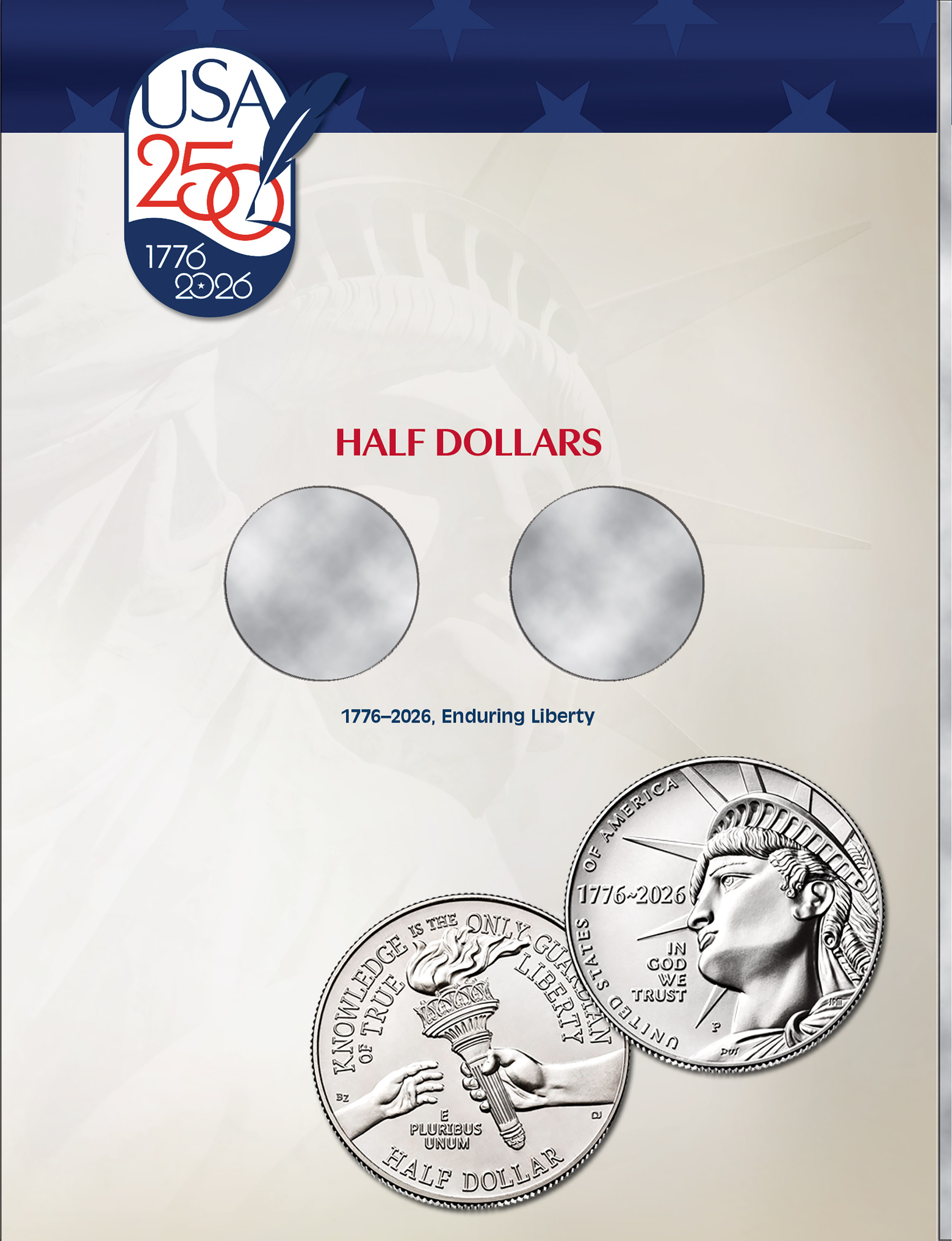 Official Whitman® Coin Folder – United States 250th Anniversary Collection: 2026 (Single Mint)