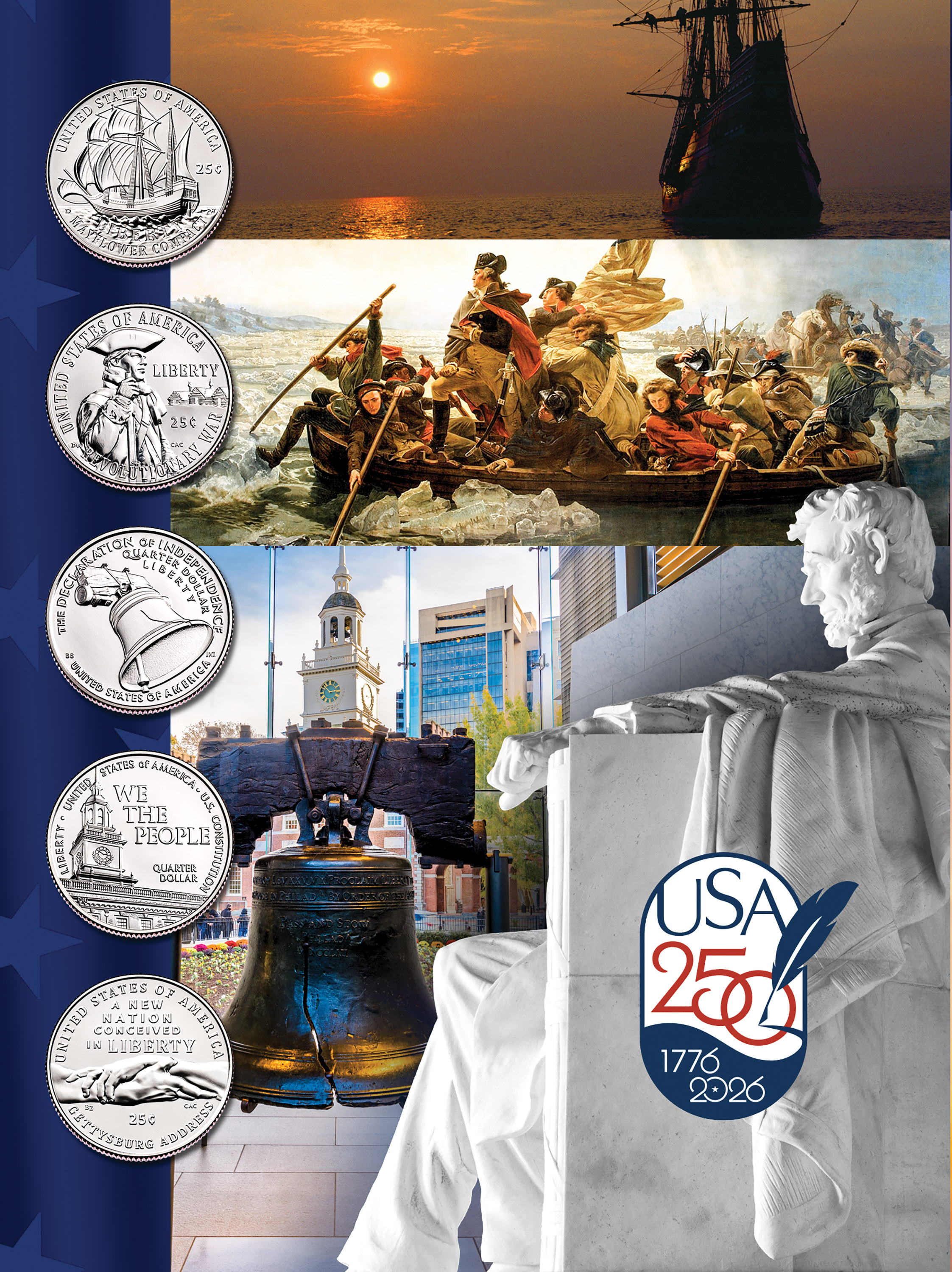 Official Whitman® Coin Folder – United States 250th Anniversary Collection: 2026 (Single Mint)