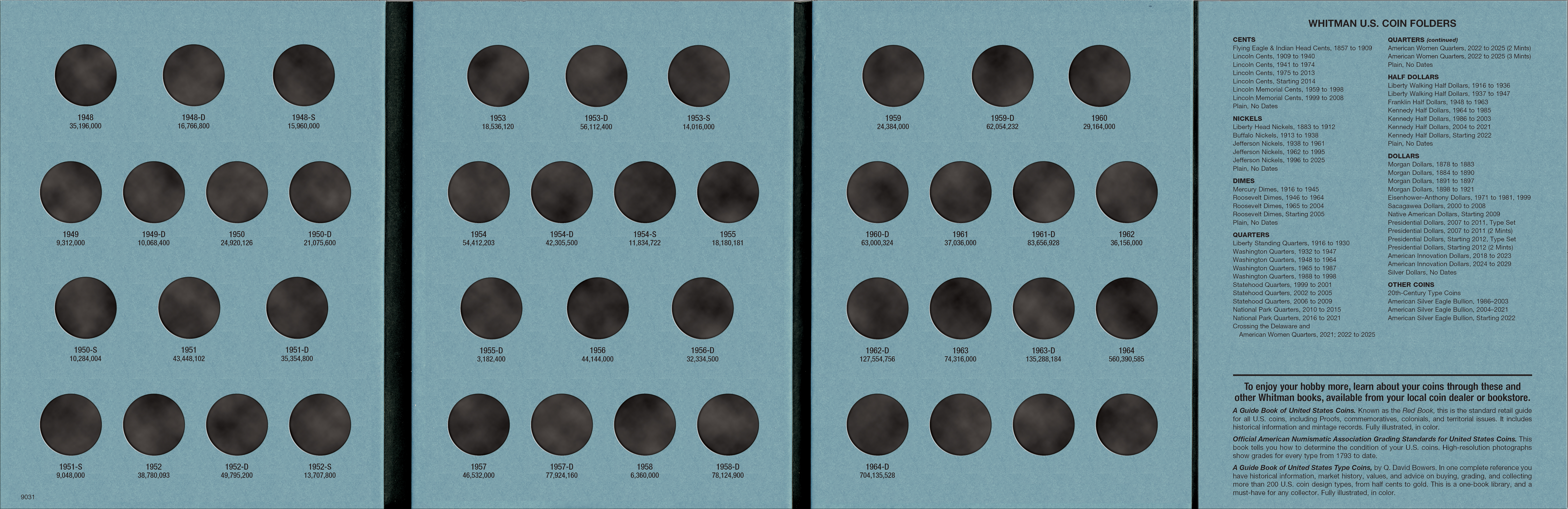 Official Whitman® Coin Folder – Washington Quarters Collection #2: 1948-1964