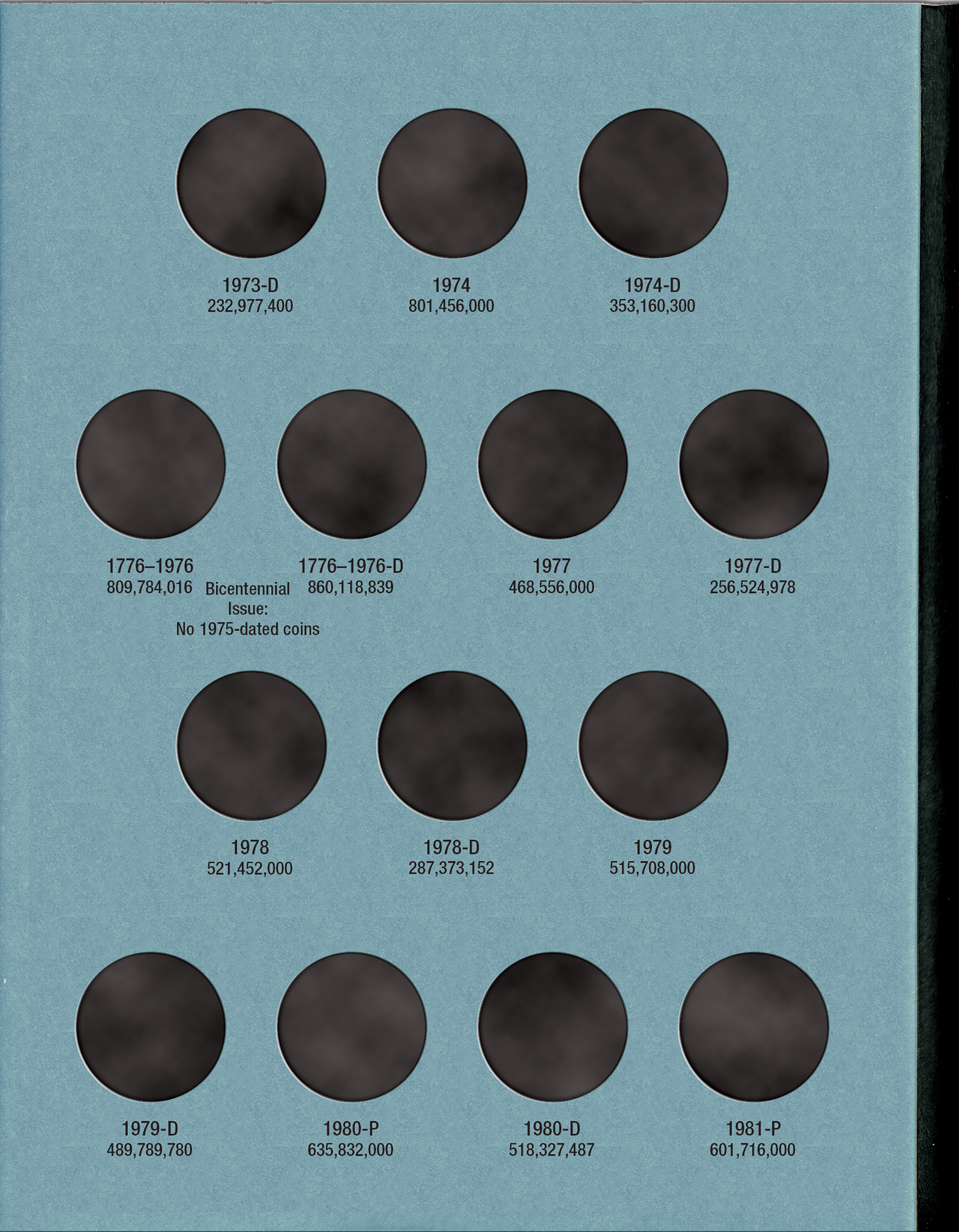 Official Whitman® Coin Folder – Washington Quarters Collection #3: 1965-1987