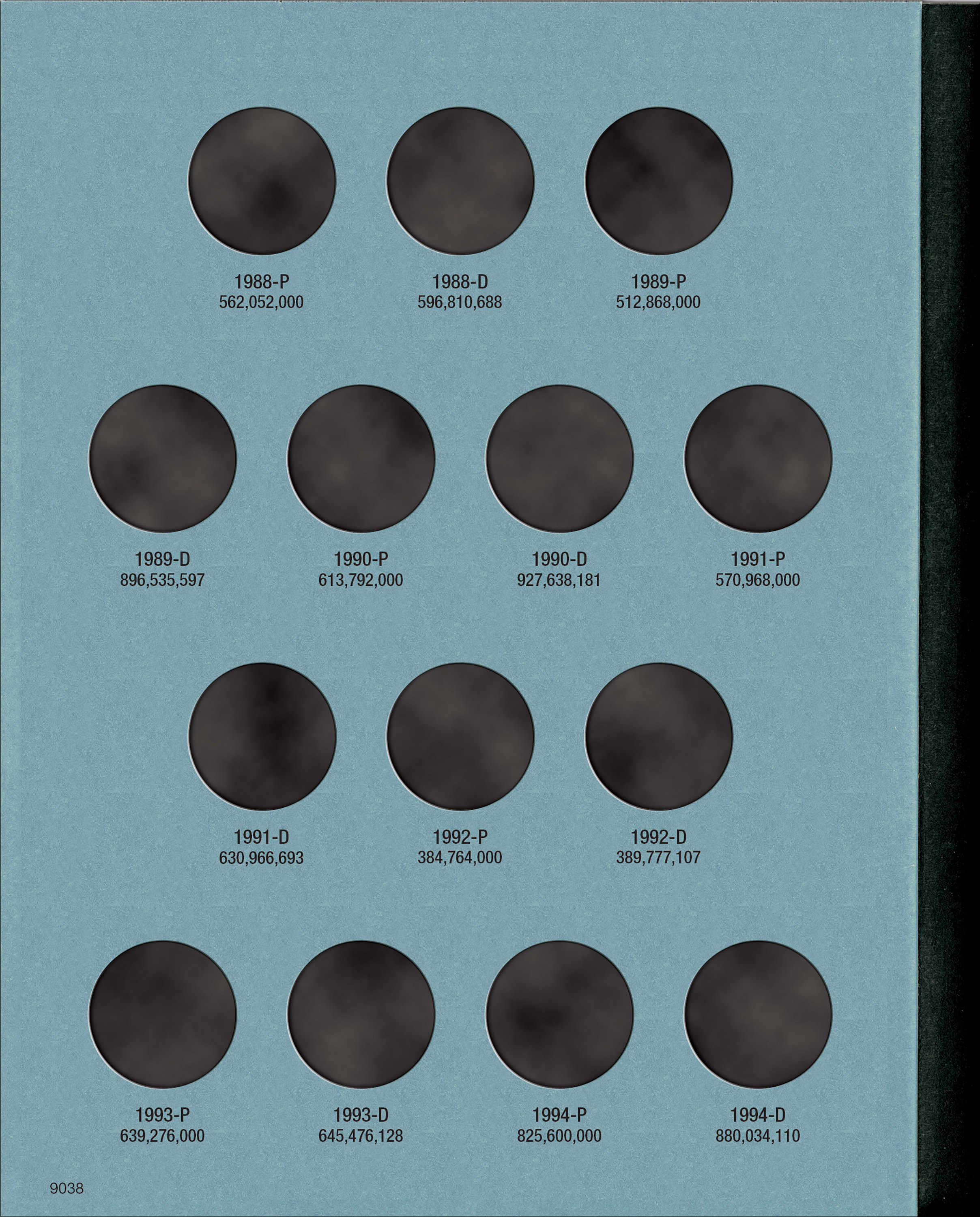 Official Whitman® Coin Folder – Washington Quarters Collection #4: 1988-1998