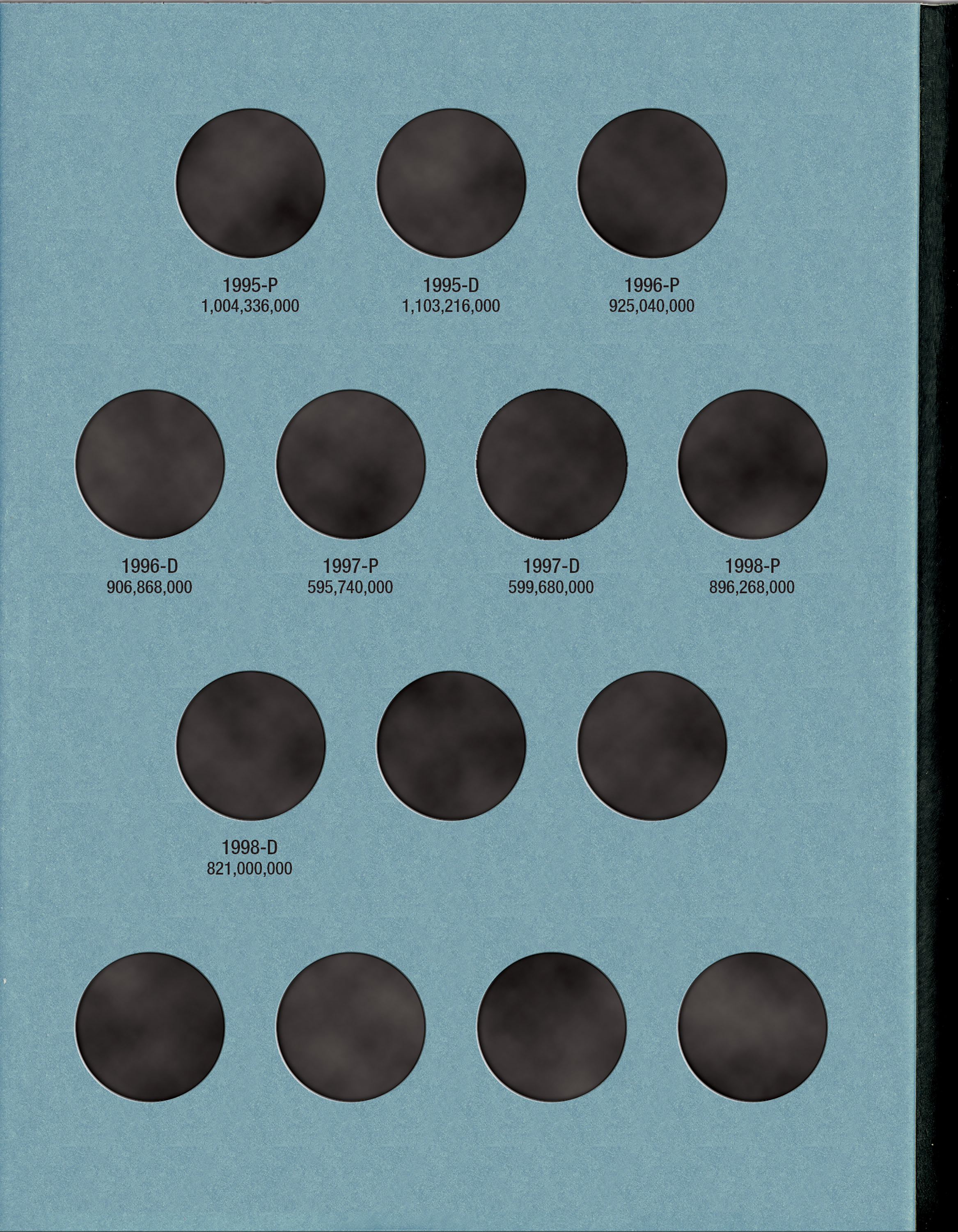 Official Whitman® Coin Folder – Washington Quarters Collection #4: 1988-1998