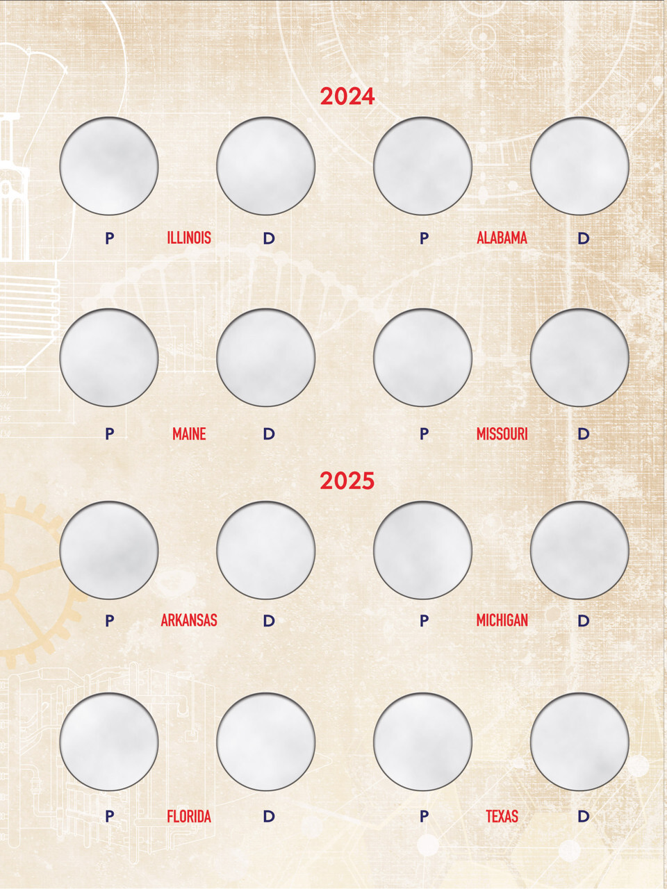 Official Whitman® Deluxe Coin Folder – American Innovation Dollars Volume #1: 2018-2025