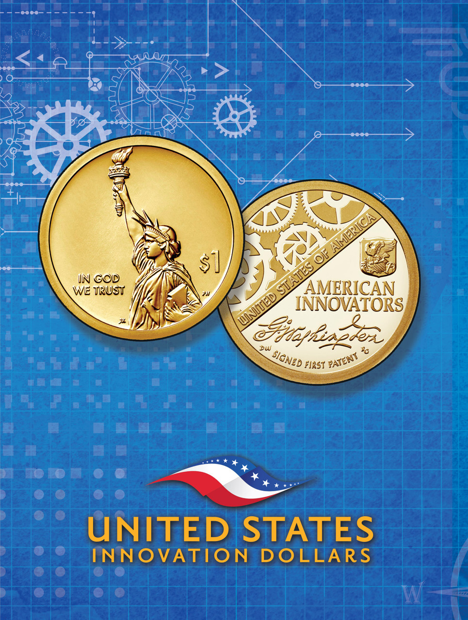 Official Whitman® Deluxe Coin Folder – American Innovation Dollars Volume #1: 2018-2025