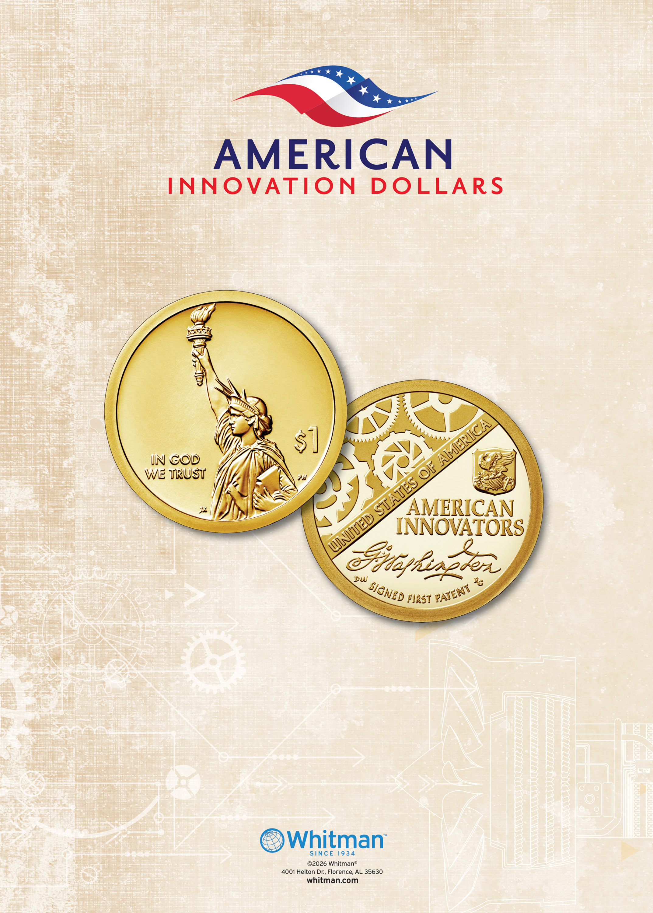 Official Whitman® Deluxe Coin Folder – American Innovation Dollars Volume #2: 2026-2032