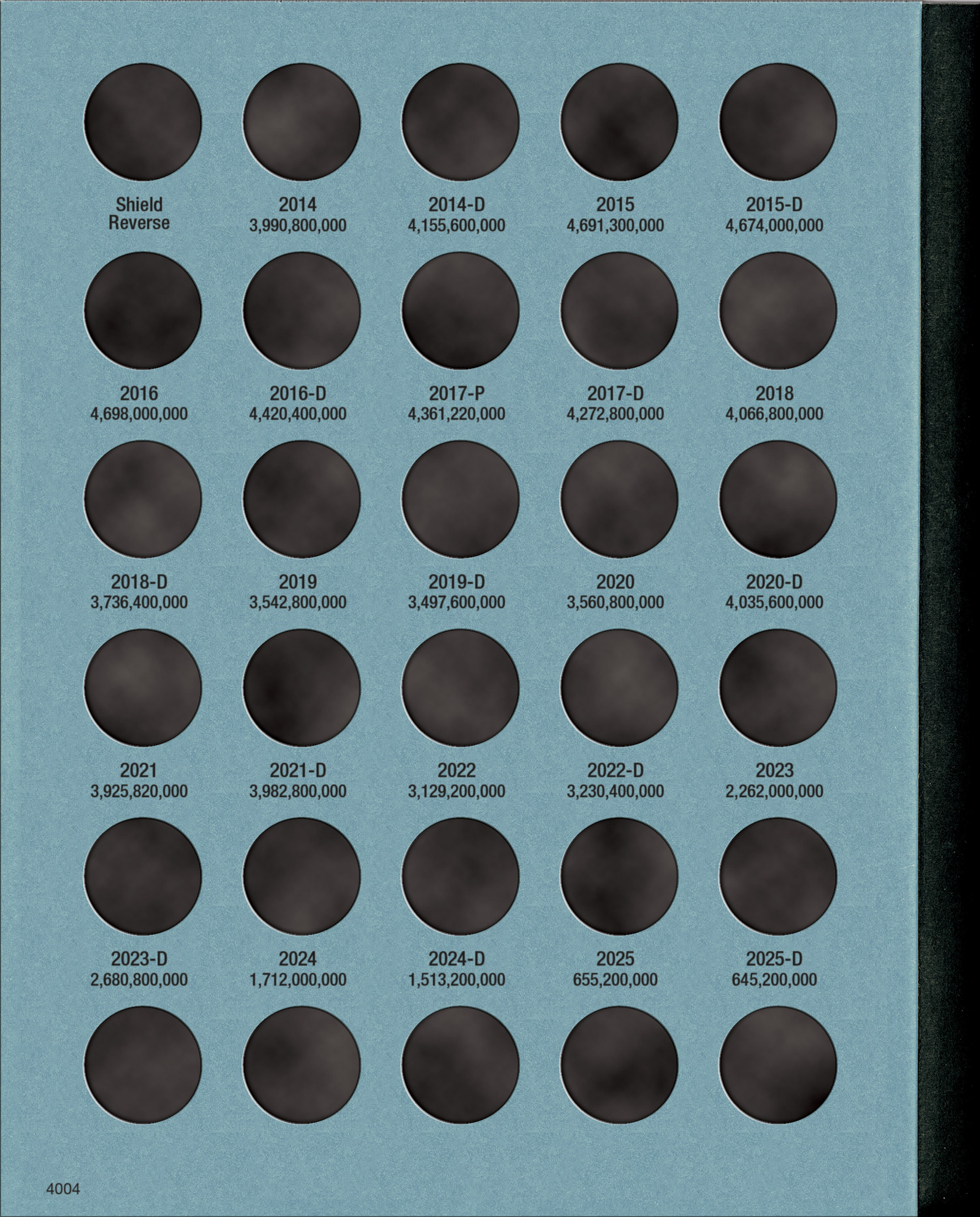 Official Whitman® Coin Folder – Lincoln Cents Collection #4: 2014-2025