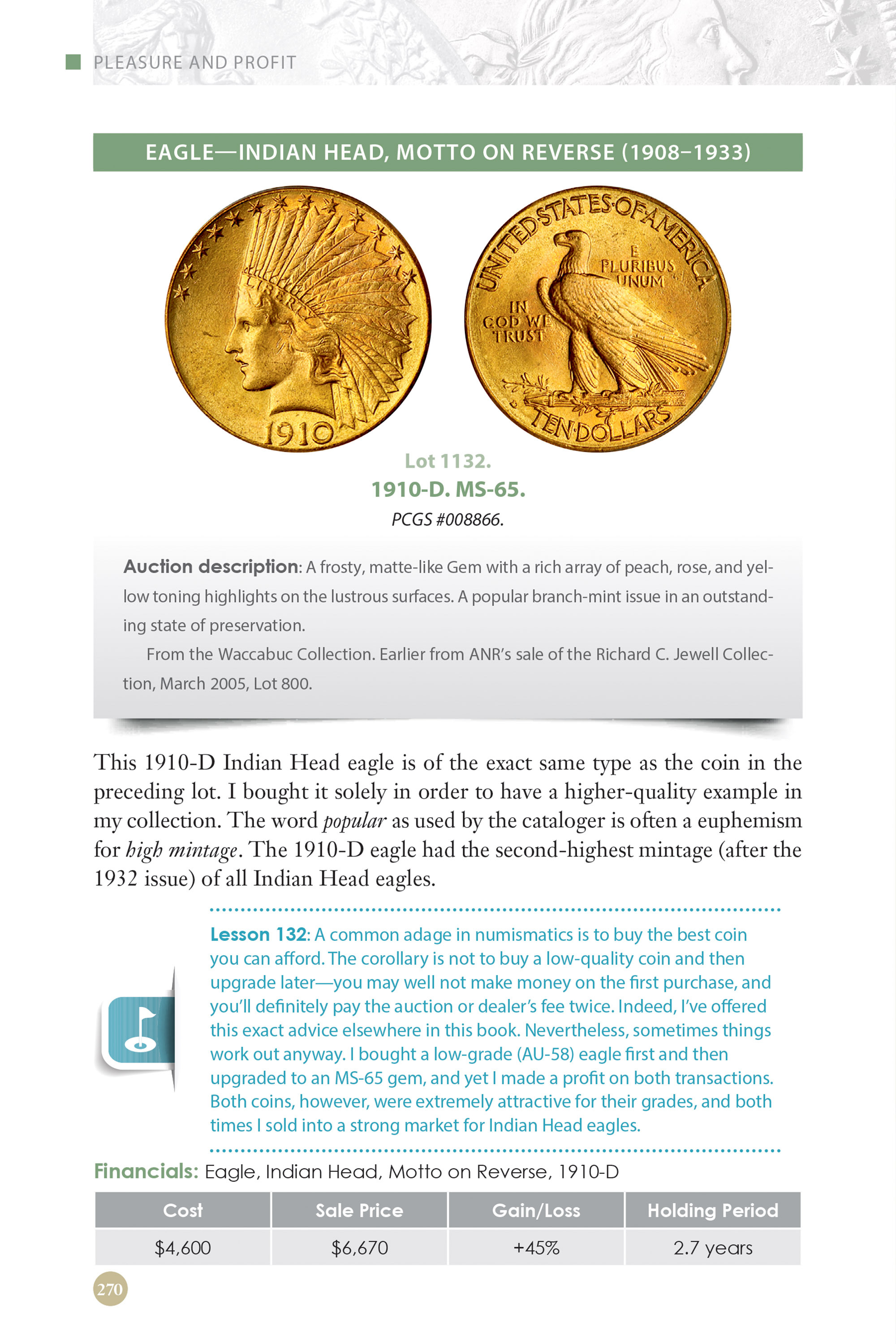 Collector Series: Pleasure & Profit – 100 Lessons for Building and Selling a Coin Collection