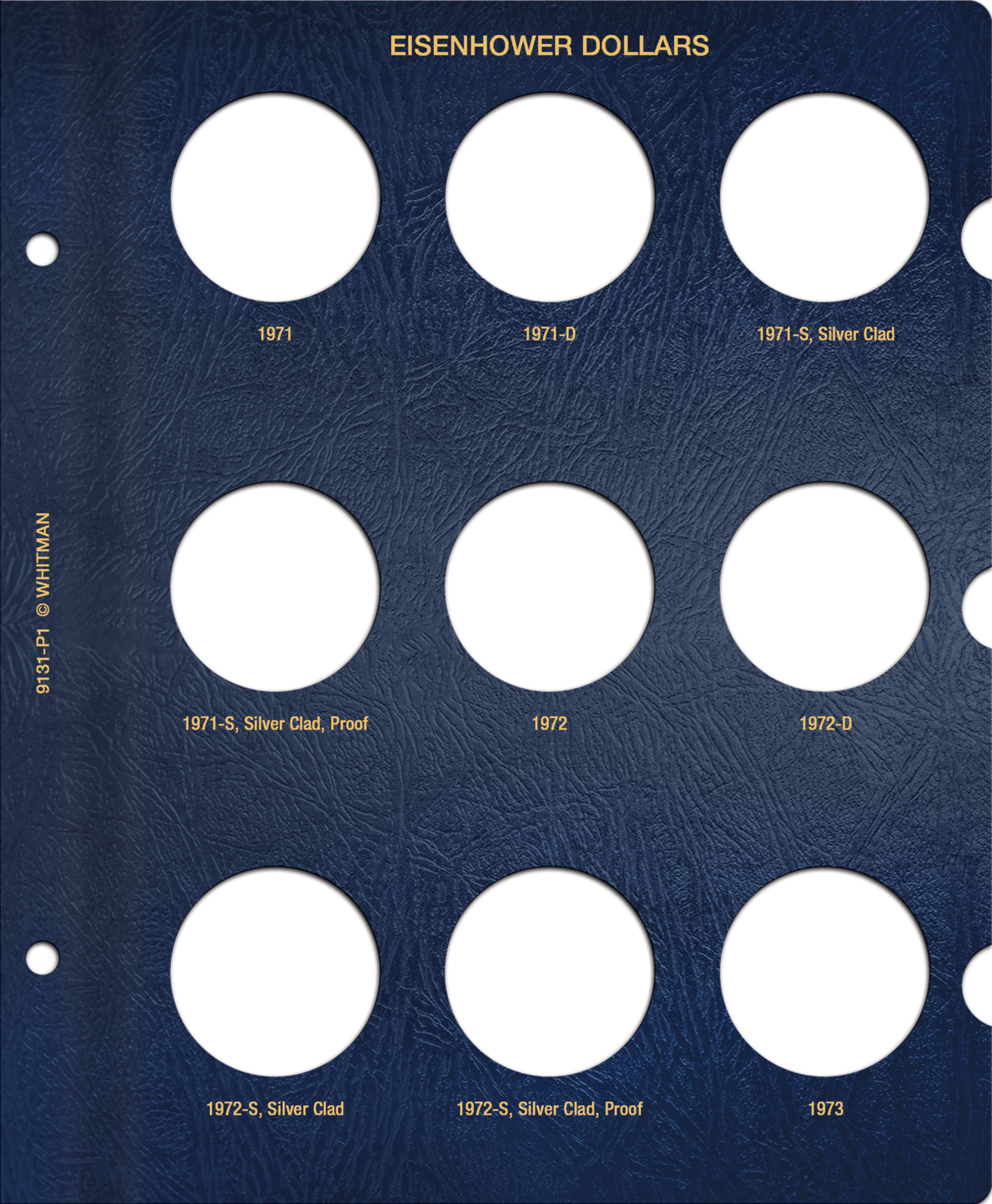 Whitman Classic® Coin Album – Eisenhower Dollars: 1971-1978 (P, D, & S Mints)