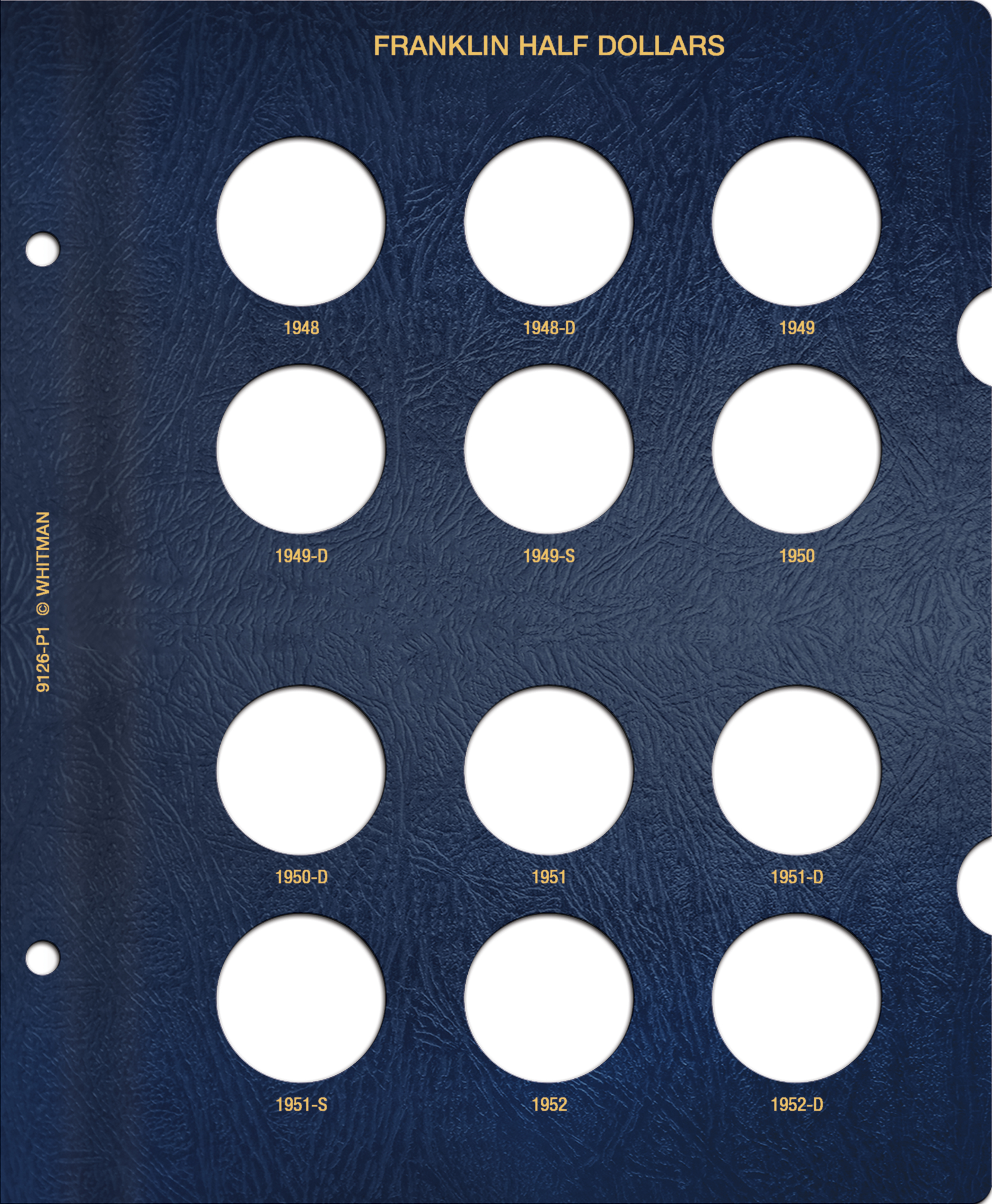 Whitman Classic® Coin Album – Franklin Half Dollars: 1948-1963 (P, D, & S Mints)