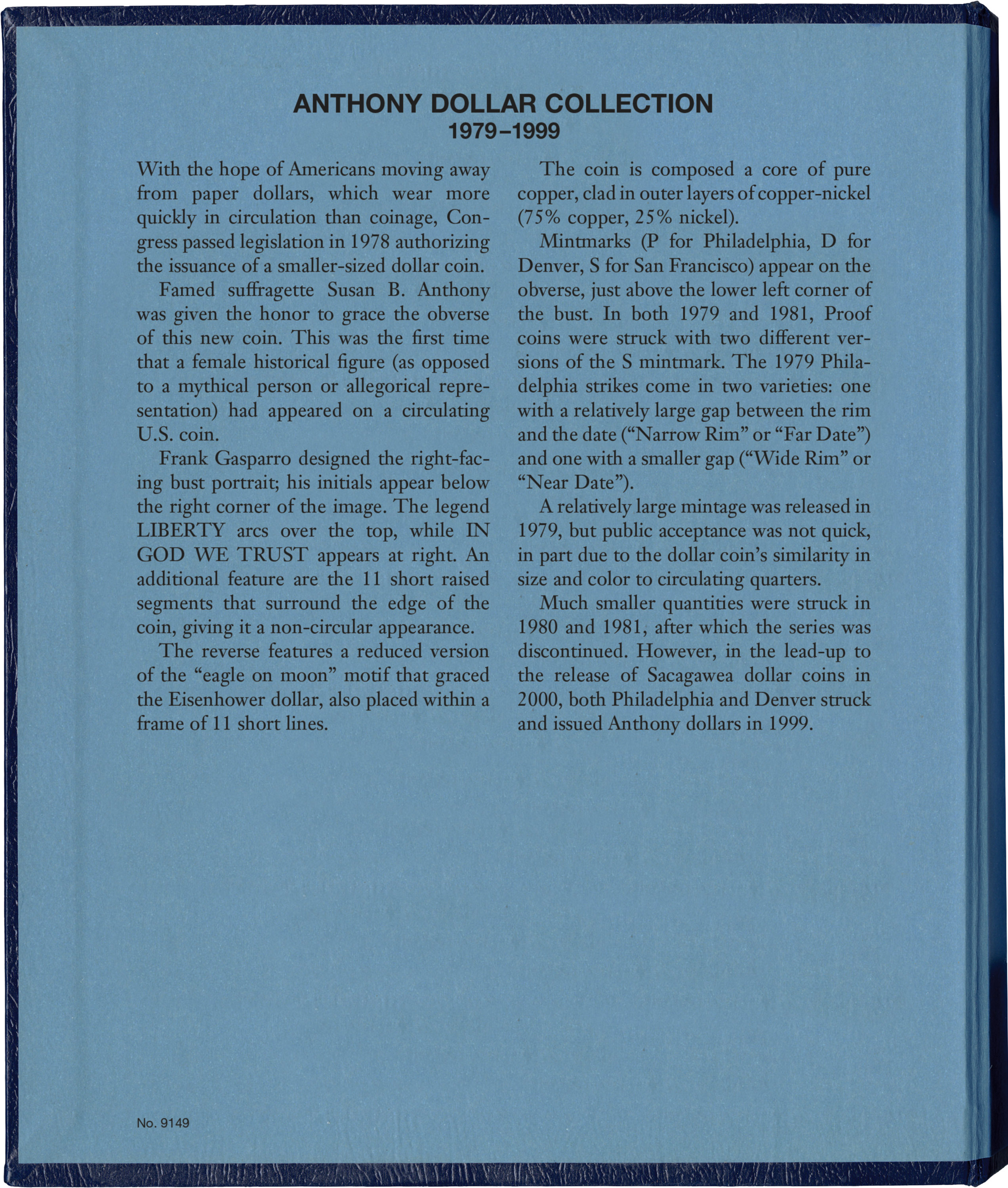 Whitman Classic® Coin Album – Morgan Dollars Volume #1: 1878-1891 (P, CC, O, & S Mints)