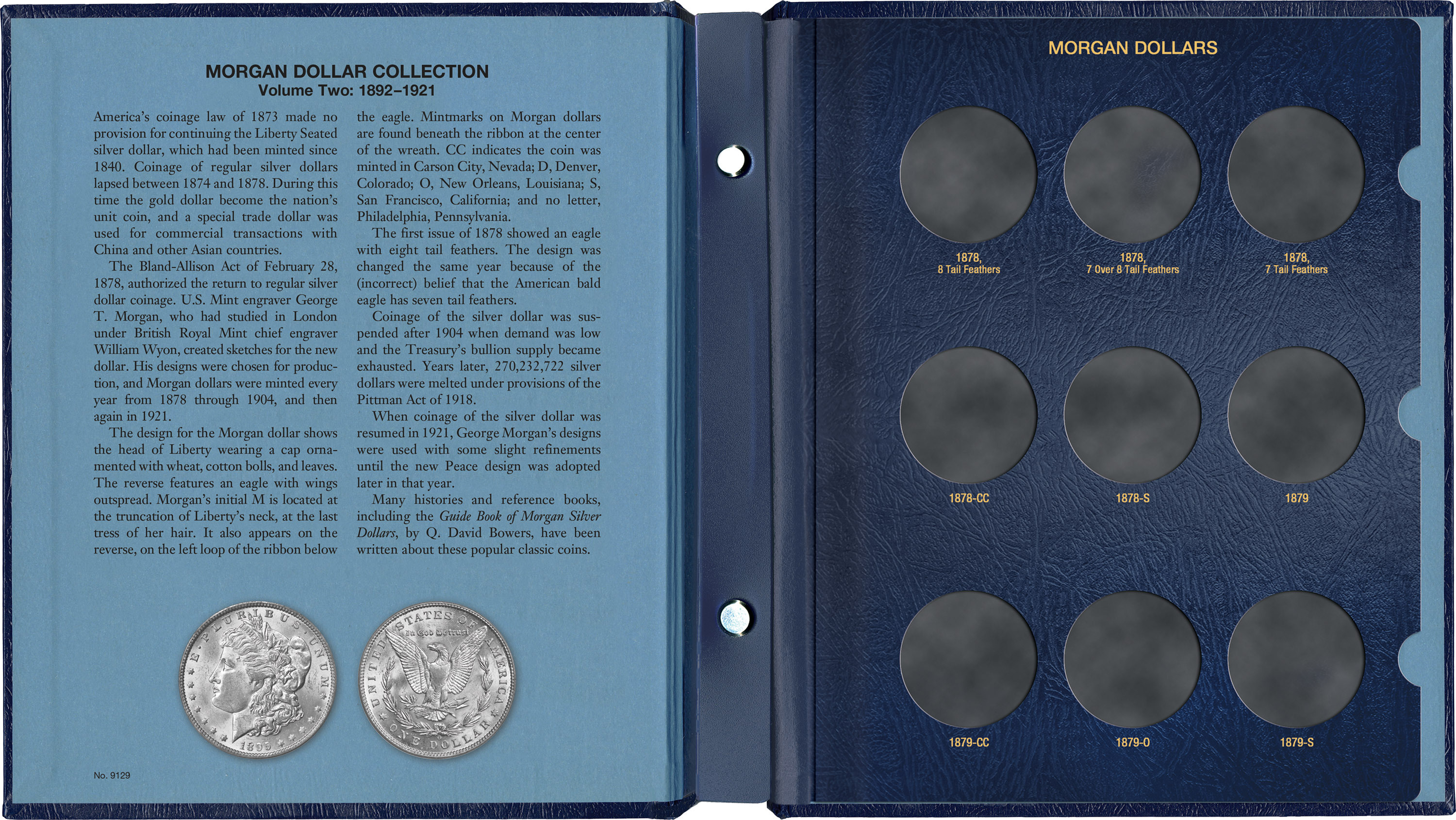 Whitman Classic® Coin Album – Morgan Dollars Volume #2: 1892-1921 (P, CC, O, D, and S Mints)