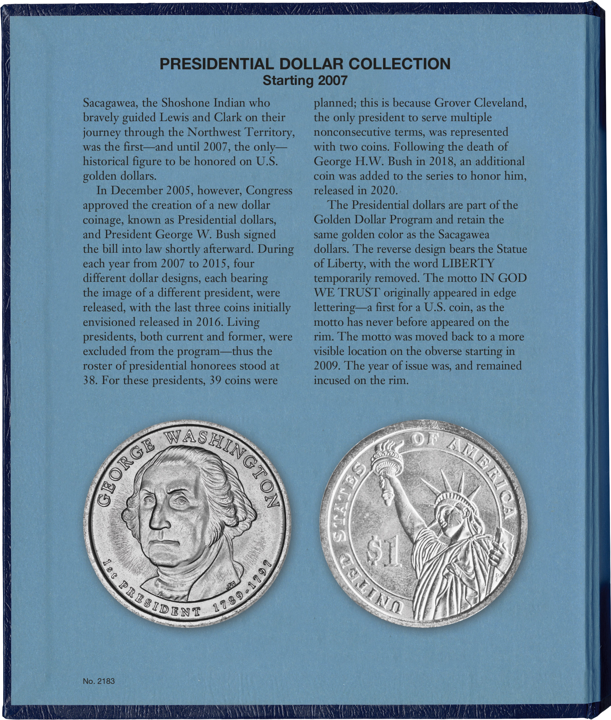 Whitman Classic® Coin Album – Presidential Dollars: Starting 2007 (Single Mint)