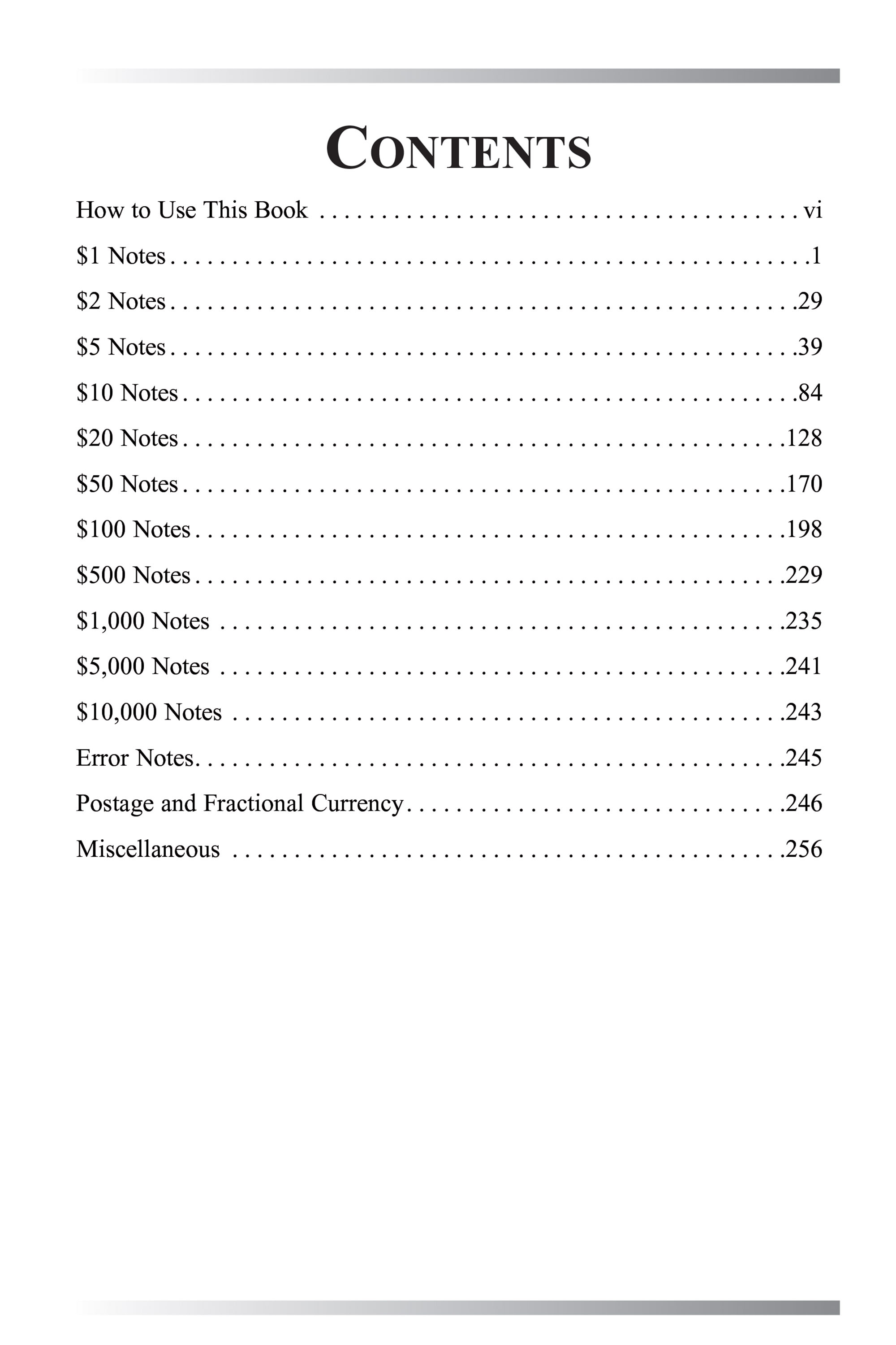 Check List & Records: Check List and Record Book of United States Paper Money