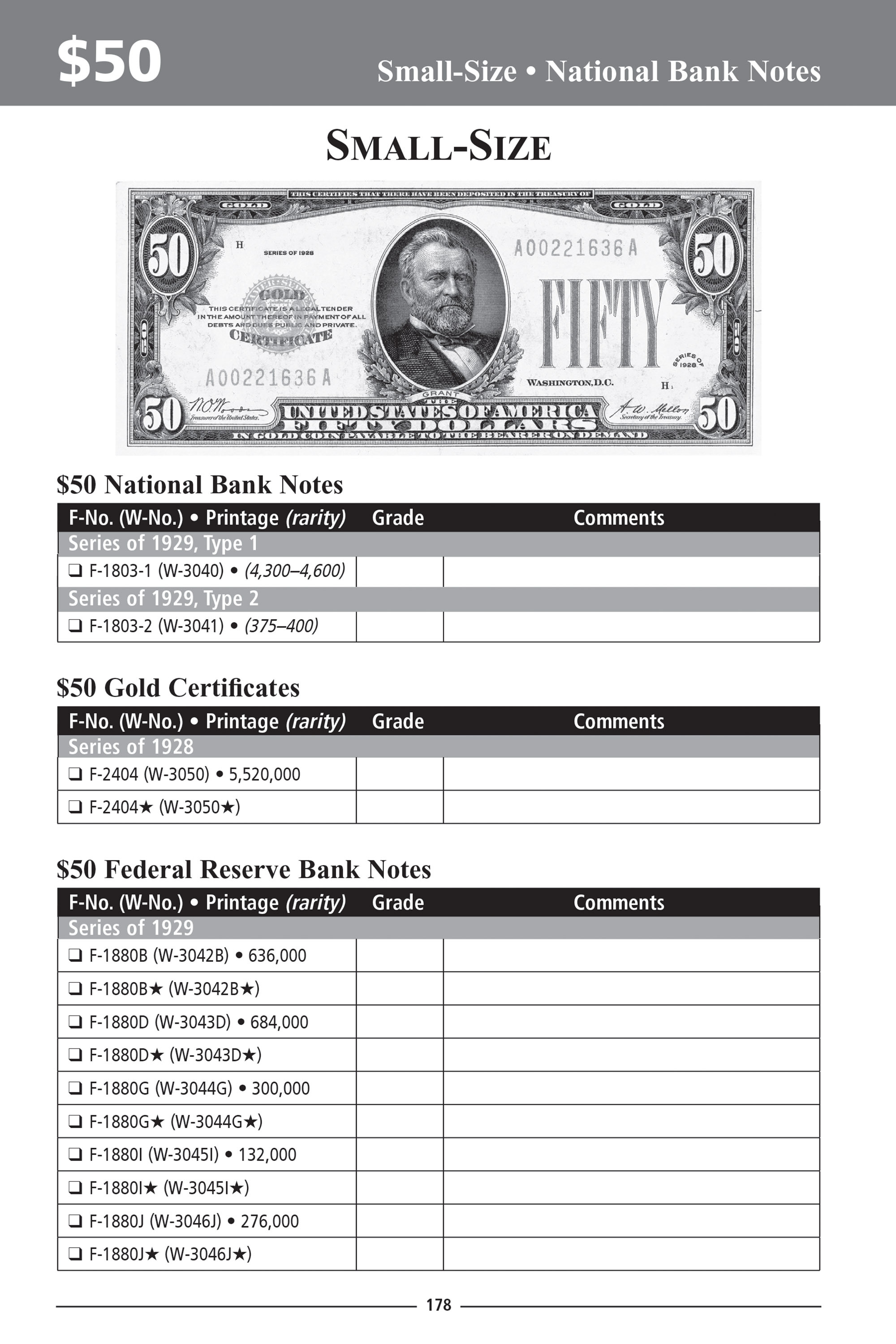 Check List & Records: Check List and Record Book of United States Paper Money