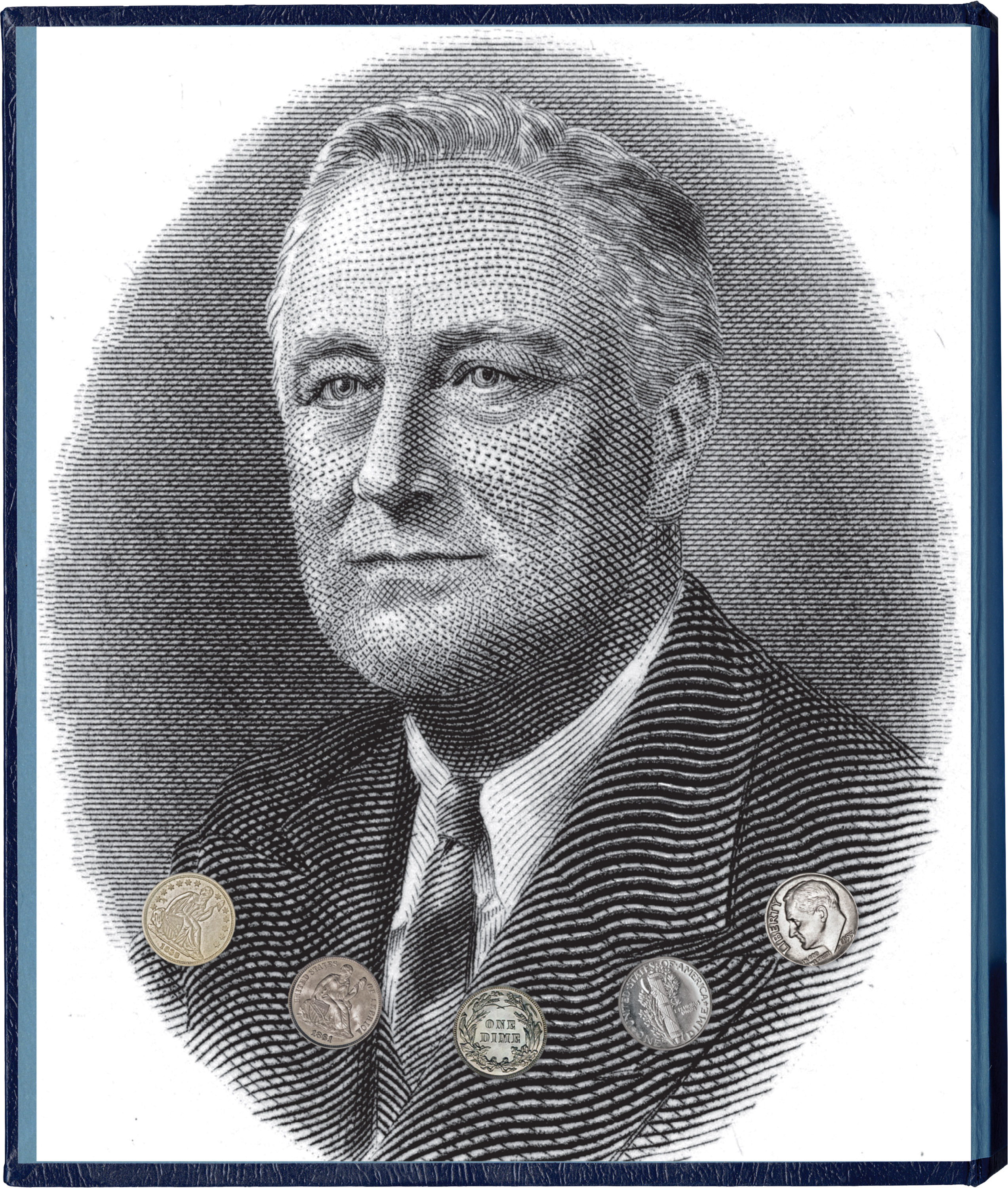 Whitman Classic® Coin Album – U.S. Dimes: Plain, No Dates (Includes Blank Pages)