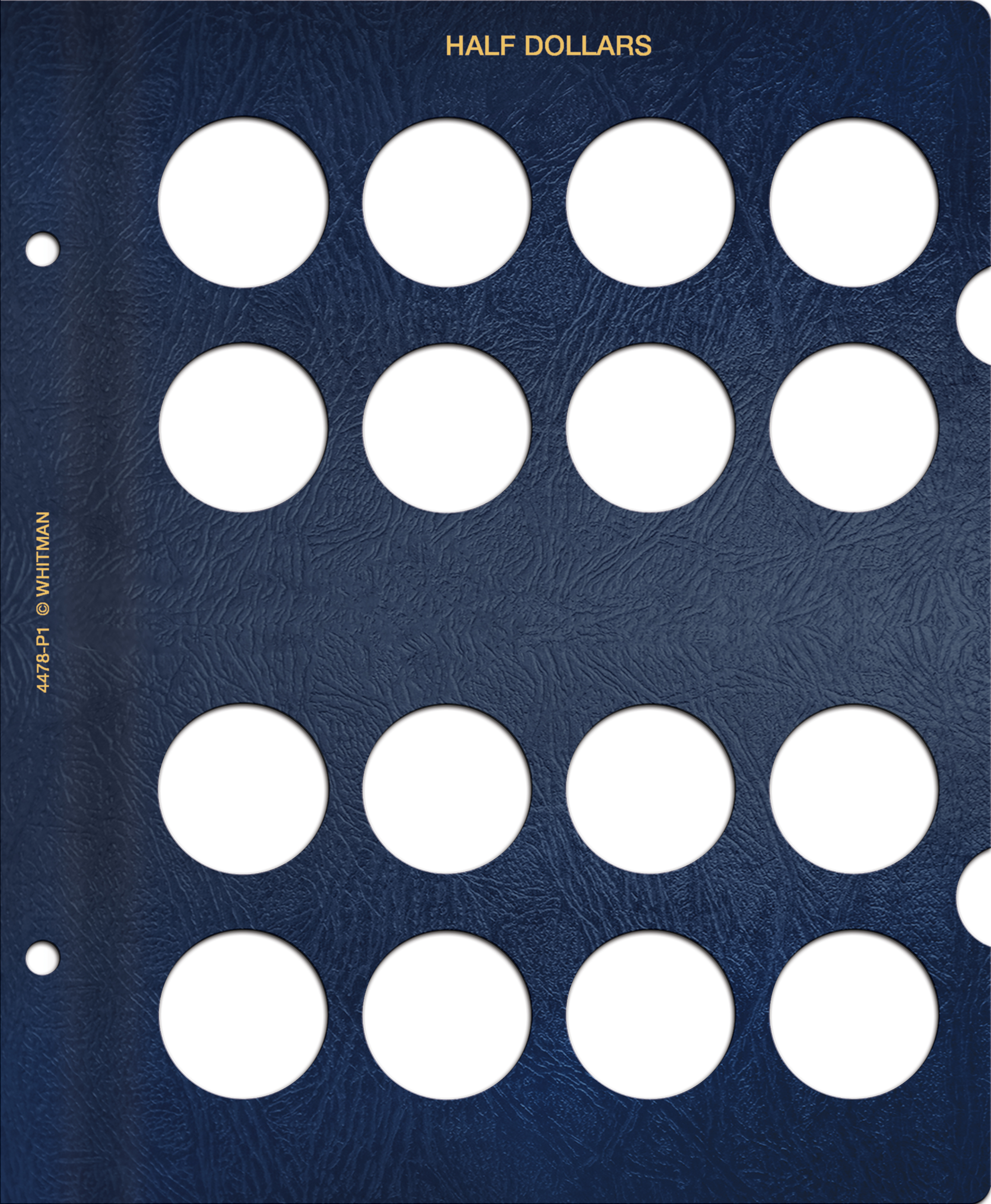 Whitman Classic® Coin Album – U.S. Half Dollars: Plain, No Dates (Includes Blank Pages)