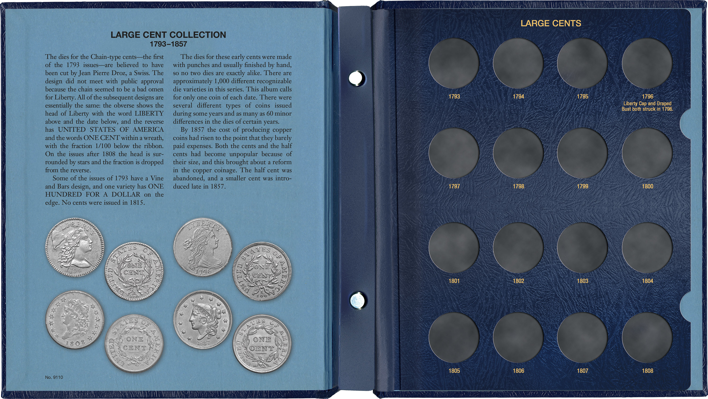 Whitman Classic® Coin Album – U.S. Large Cents: 1793-1857 (P Mint)