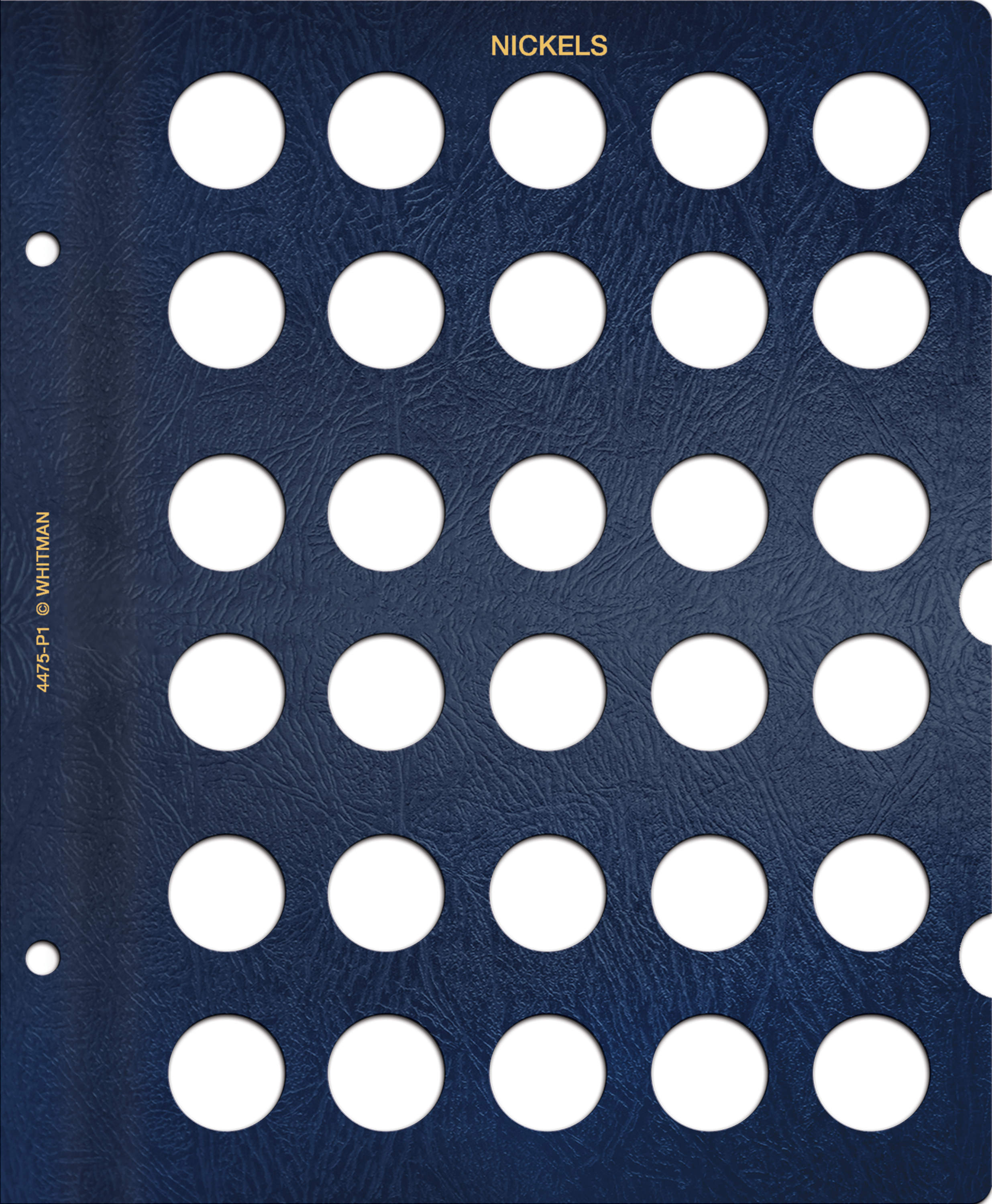 Whitman Classic® Coin Album – U.S. Nickels: Plain, No Dates (Includes Blank Pages)