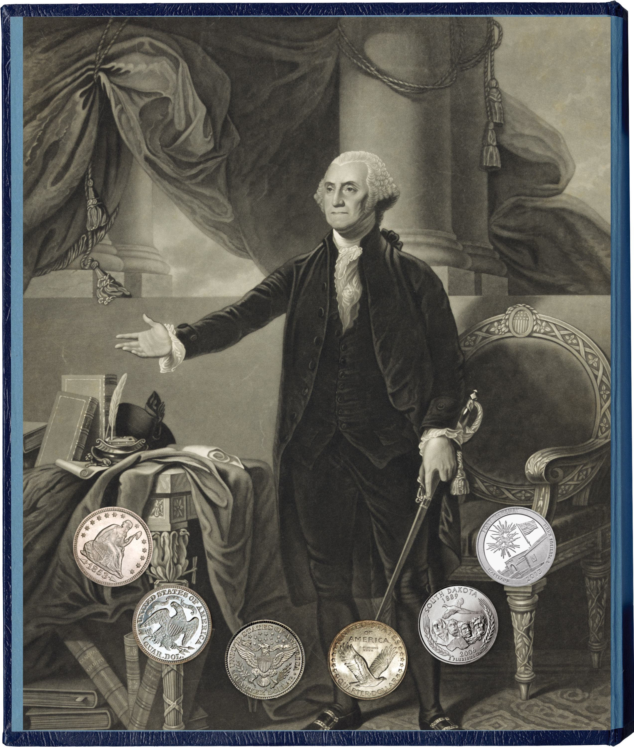 Whitman Classic® Coin Album – U.S. Quarters: Plain, No Dates (Includes Blank Pages)