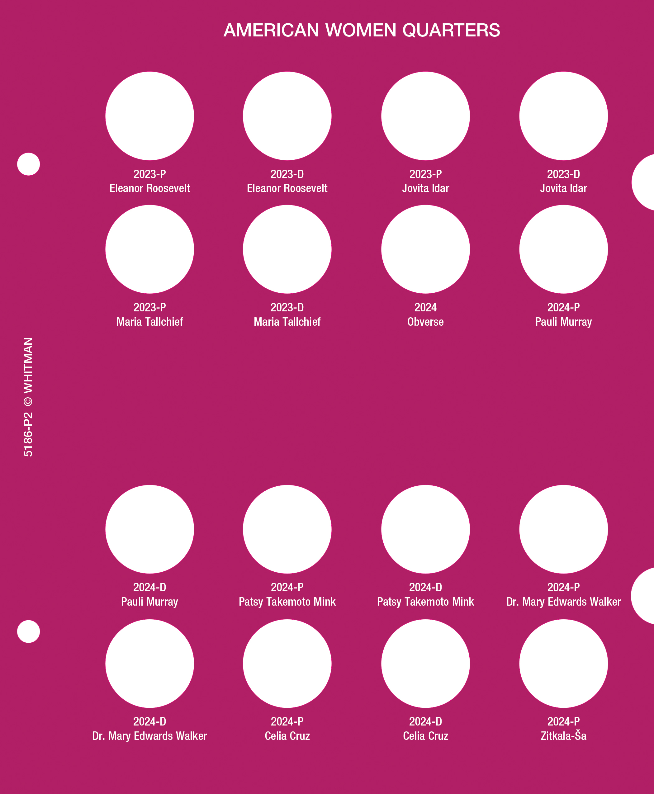 Whitman Classic® Limited Edition Coin Album for Susan G. Komen® – American Women Quarters: 2022-2025 (P & D Mints)