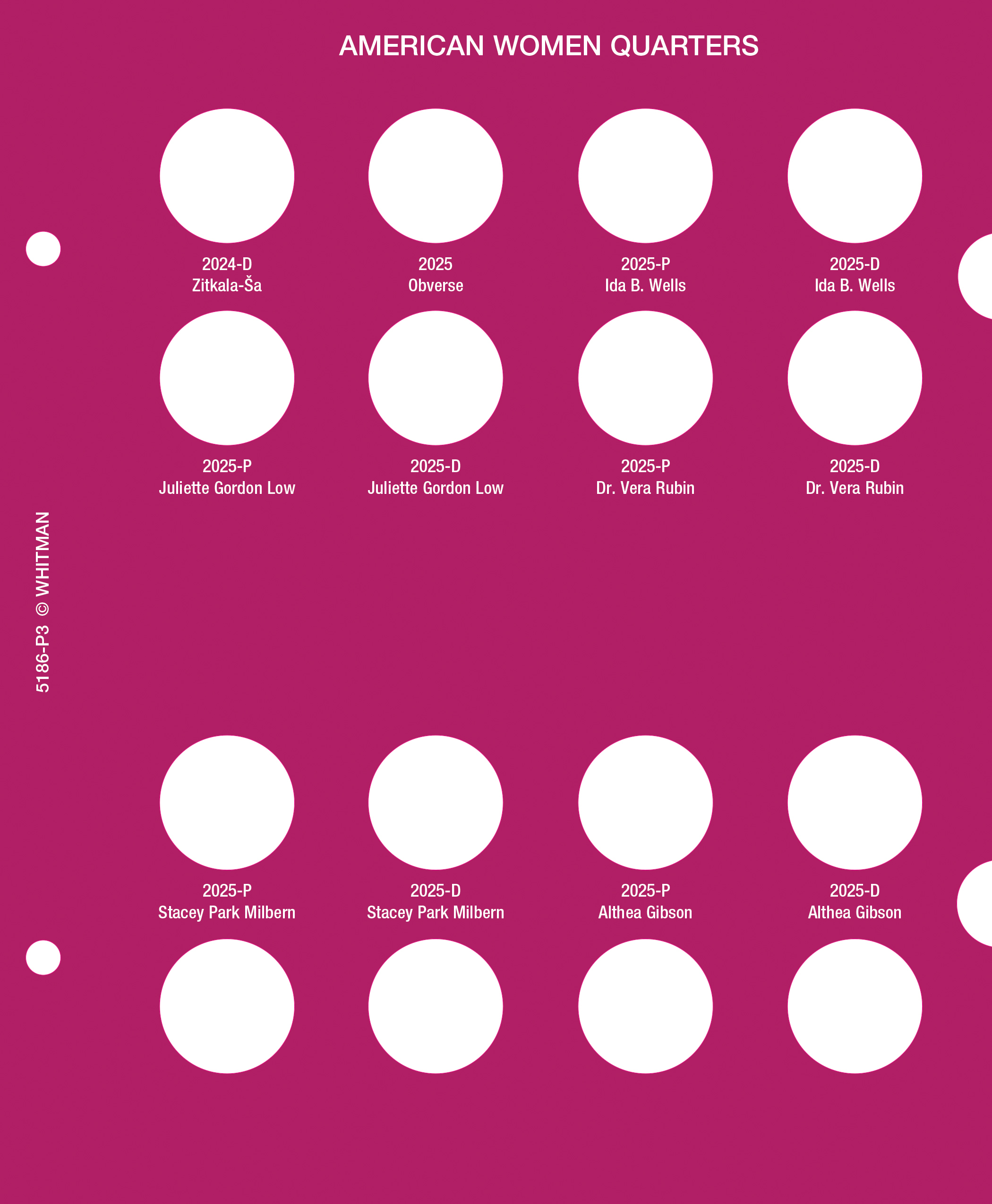Whitman Classic® Limited Edition Coin Album for Susan G. Komen® – American Women Quarters: 2022-2025 (P & D Mints)