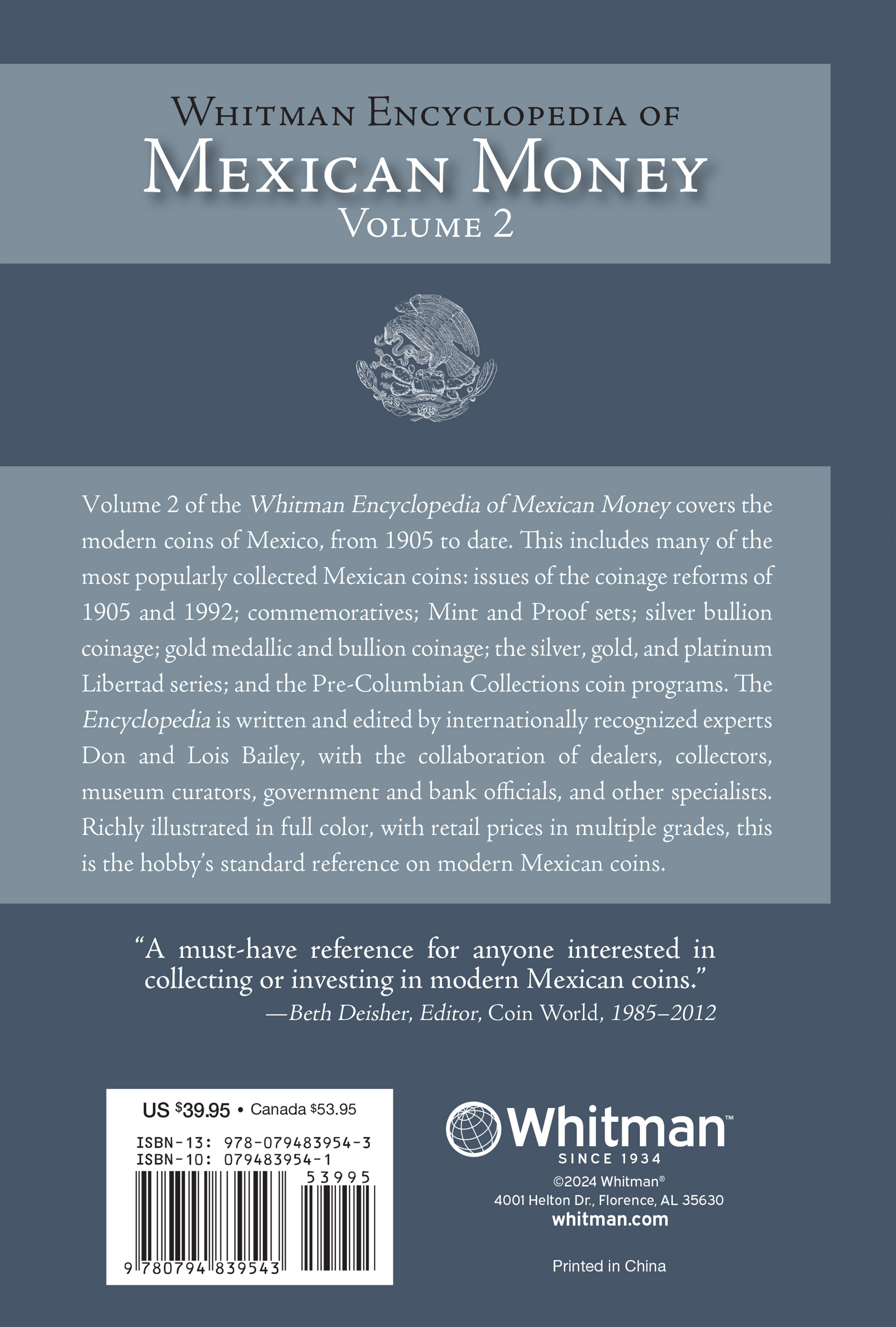 Whitman Encyclopedias #2: Whitman Encyclopedia of Mexican Money, Volume 2 – Modern Coins of Mexico, 1905 to Date