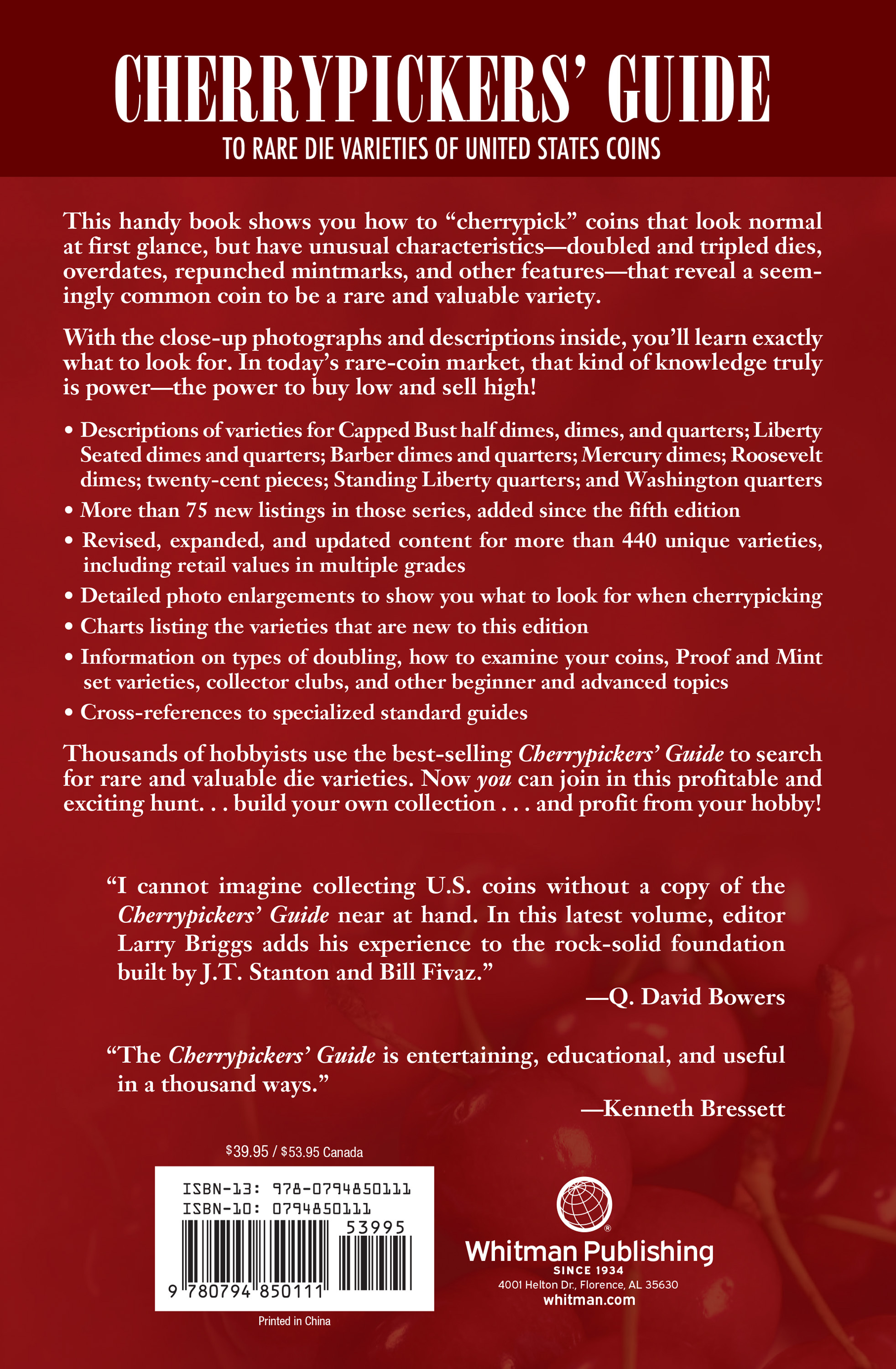 Cherrypickers’ Guide To Rare Die Varieties of United States Coins Volume 2 – Half Dimes through Quarters