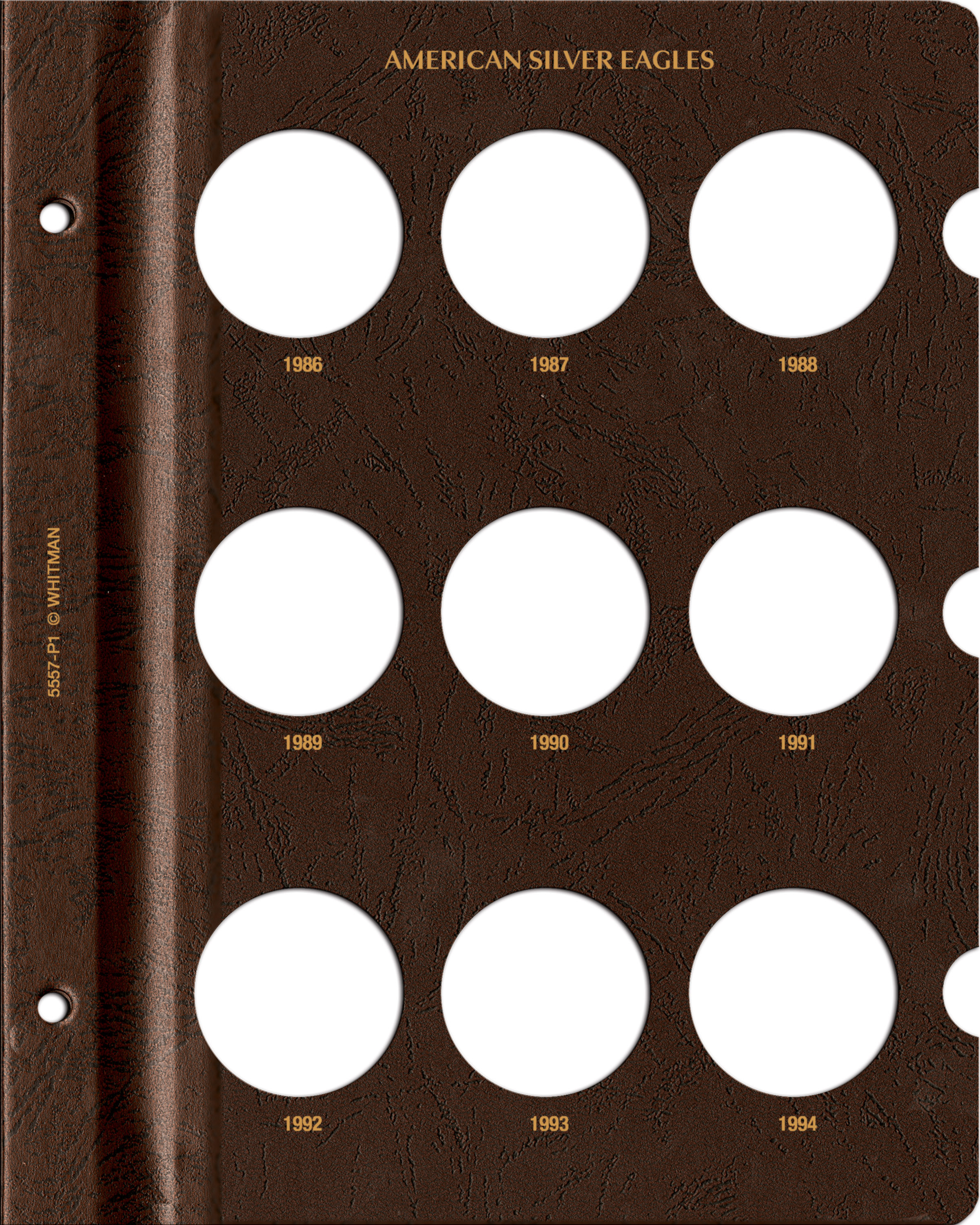 Whitman Prestige Coin Album – American Silver Eagles: 1986-2021 Date Set